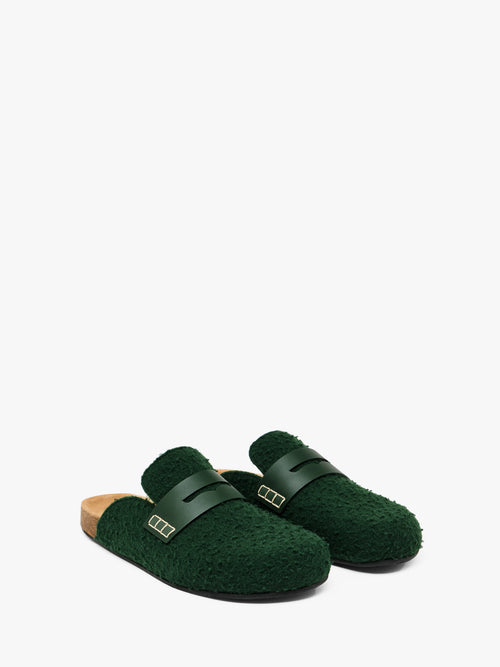 FELT LOAFER MULES