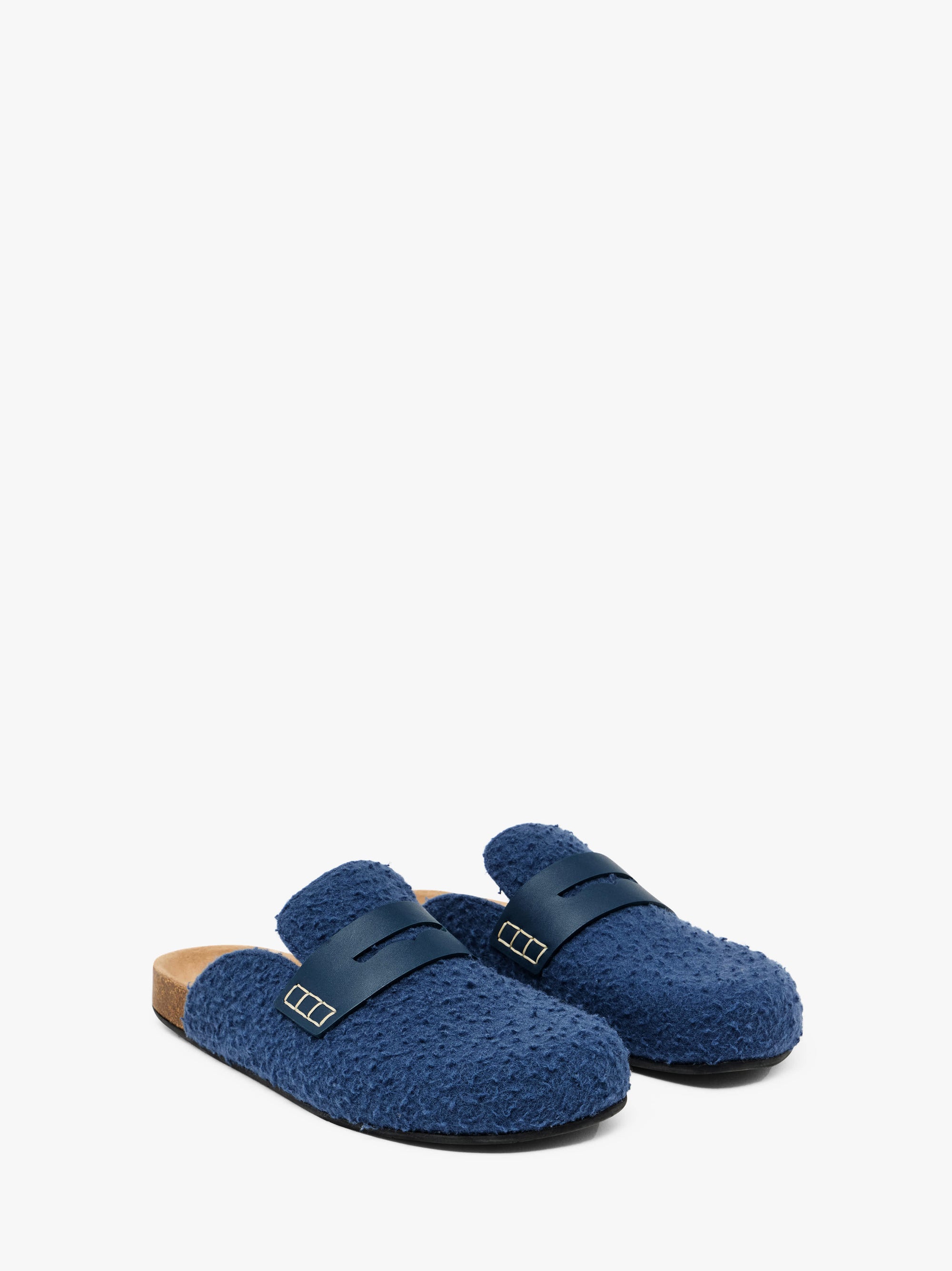 FELT LOAFER MULES