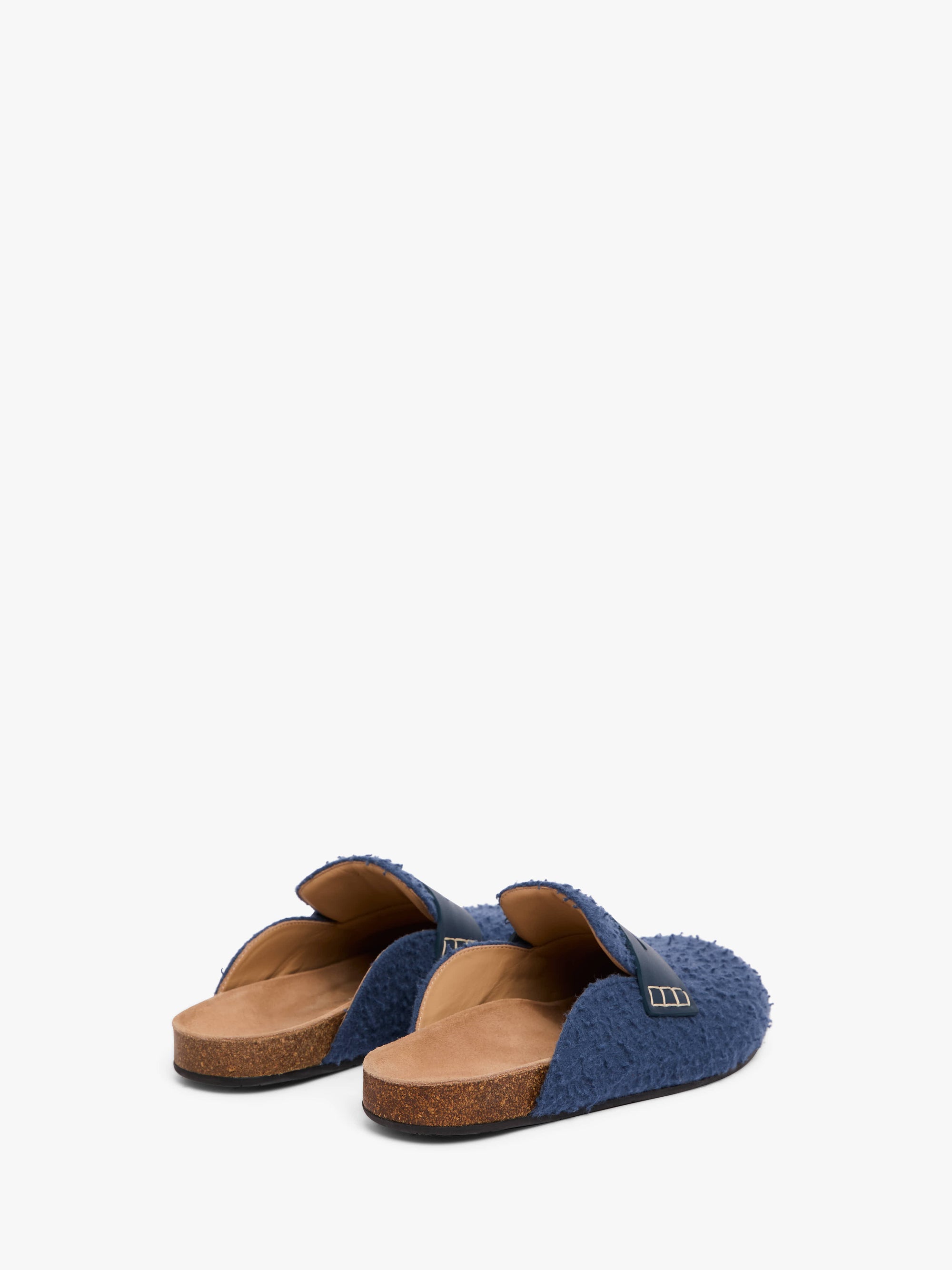FELT LOAFER MULES