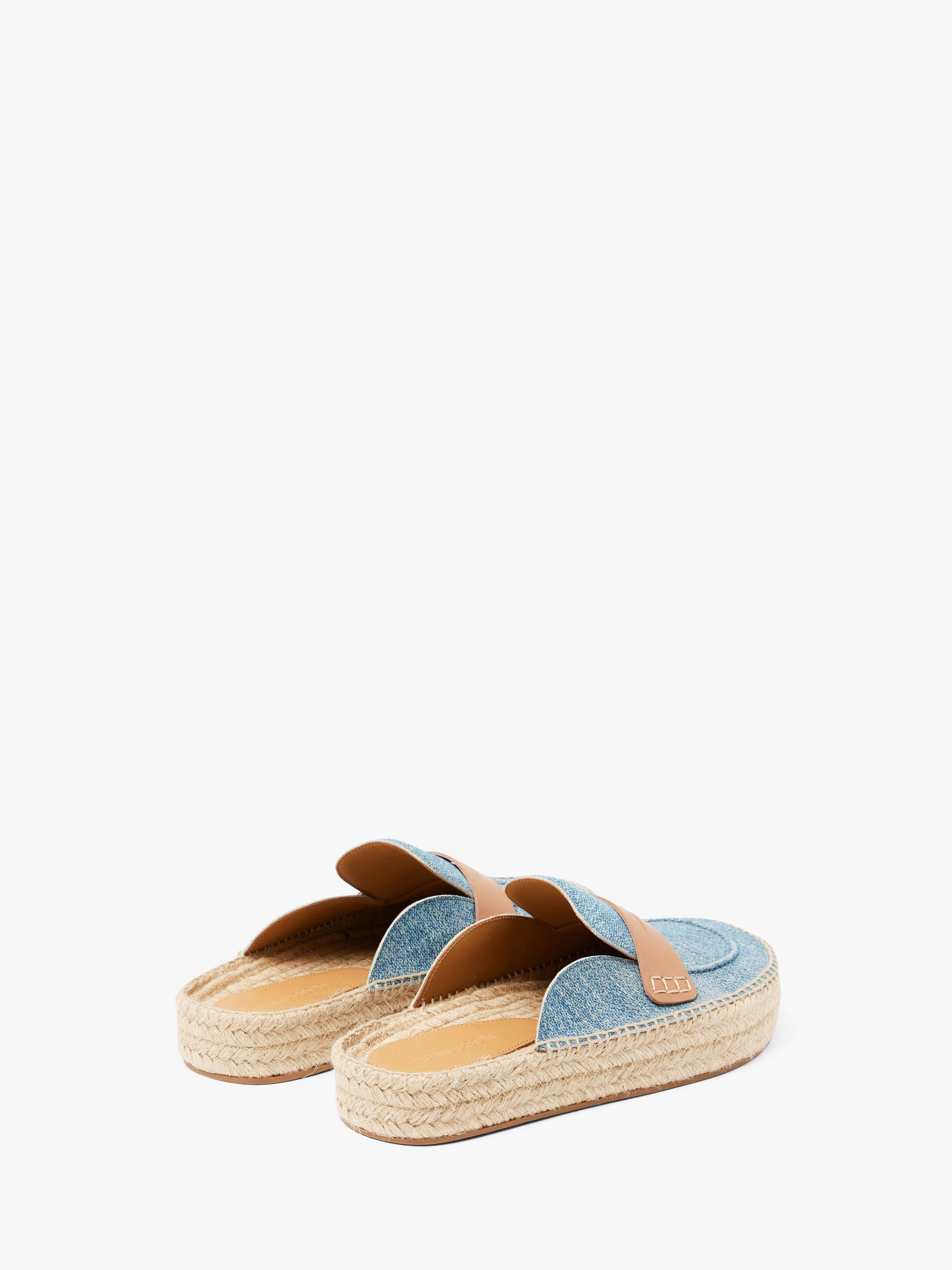 SUEDE ESPADRILLE LOAFER MULES