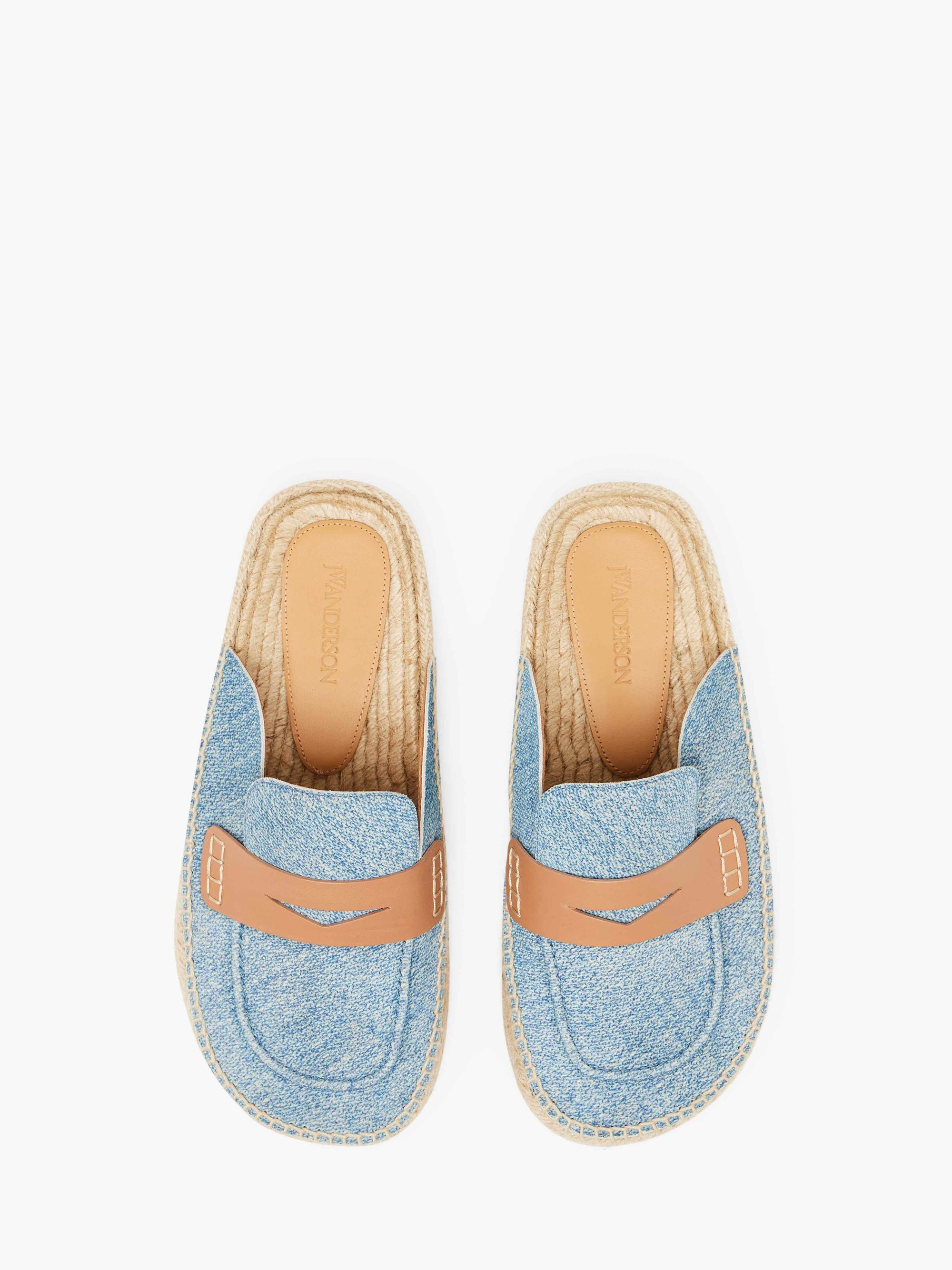 SUEDE ESPADRILLE LOAFER MULES