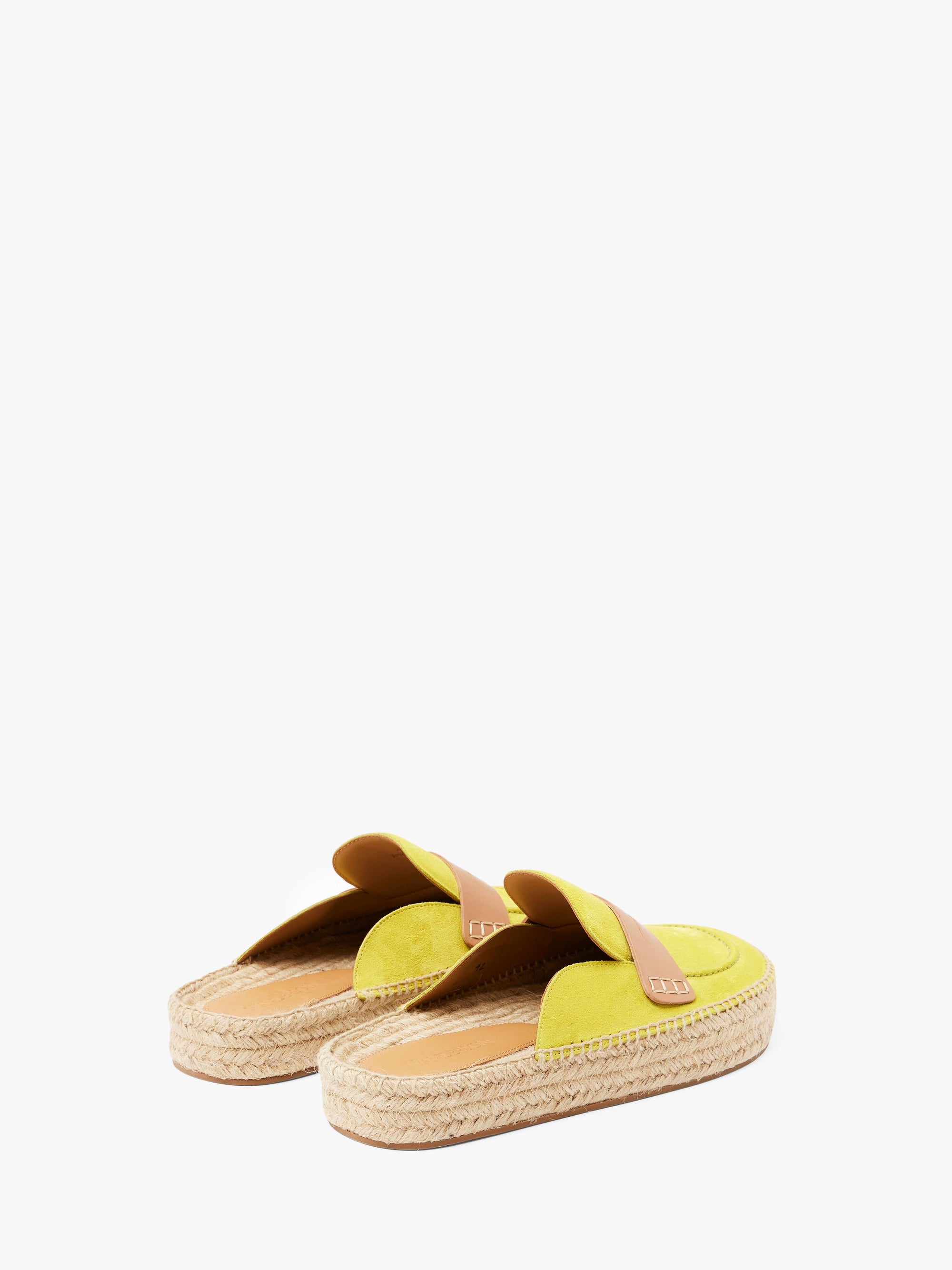 SUEDE ESPADRILLE LOAFER MULES