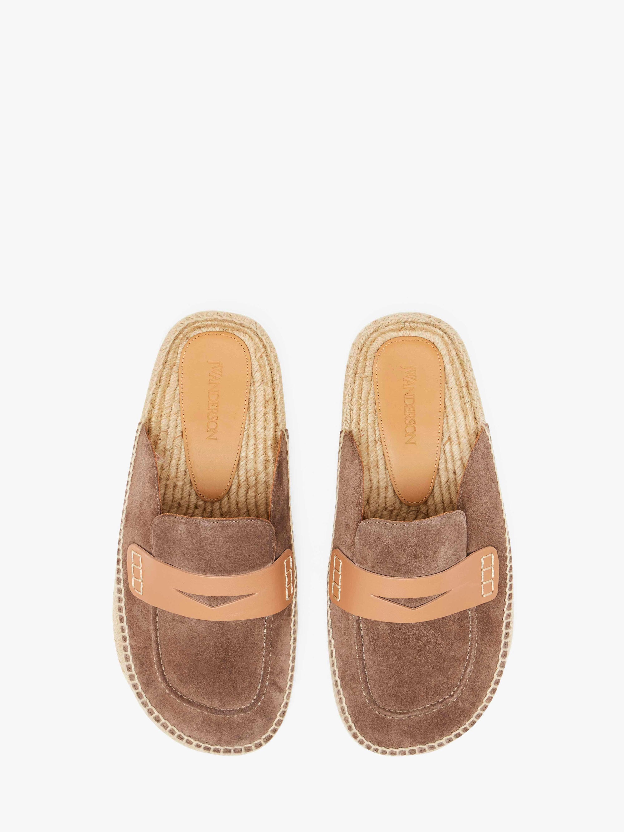 SUEDE ESPADRILLE LOAFER MULES