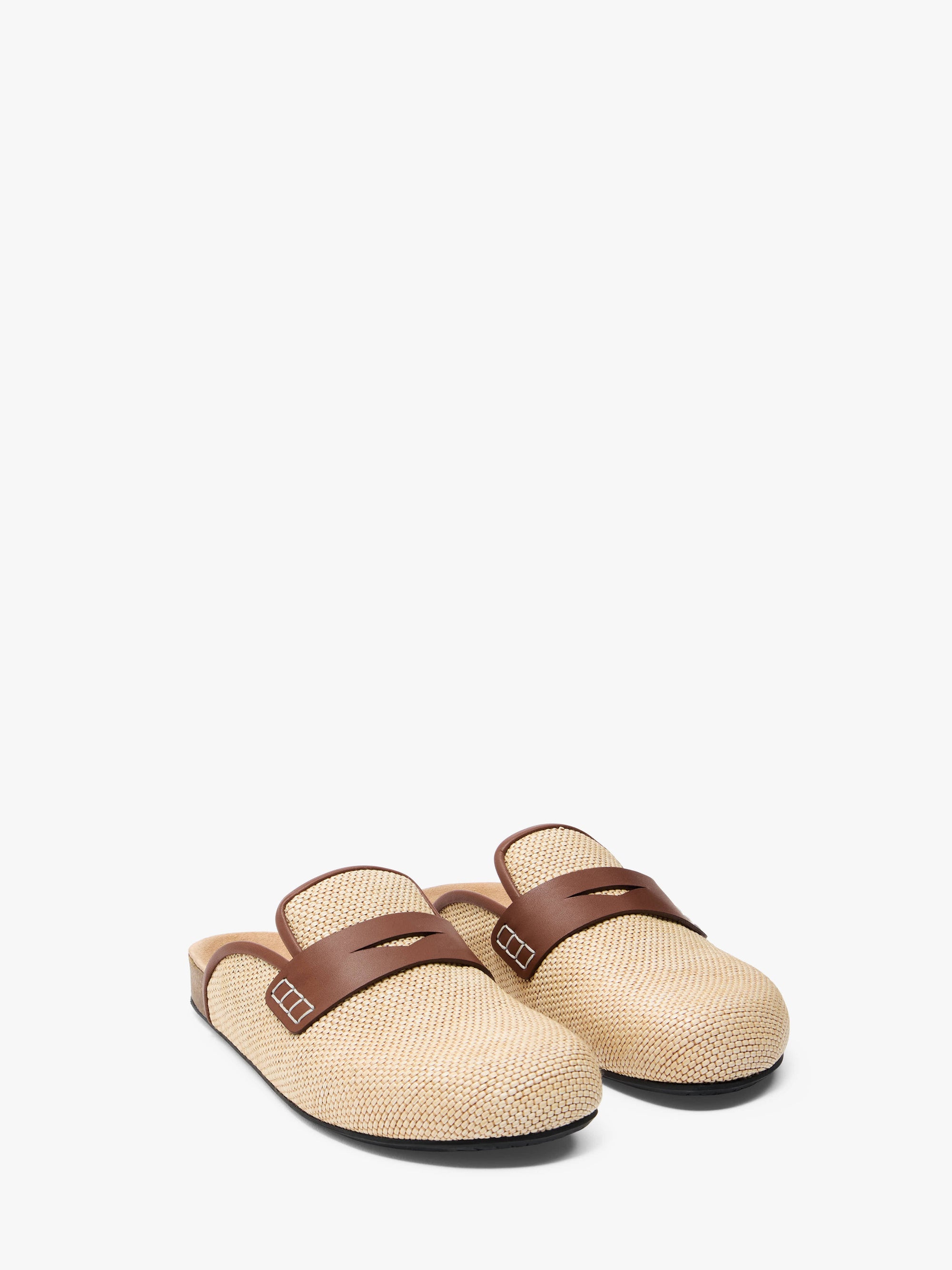 CANVAS LOAFER MULES