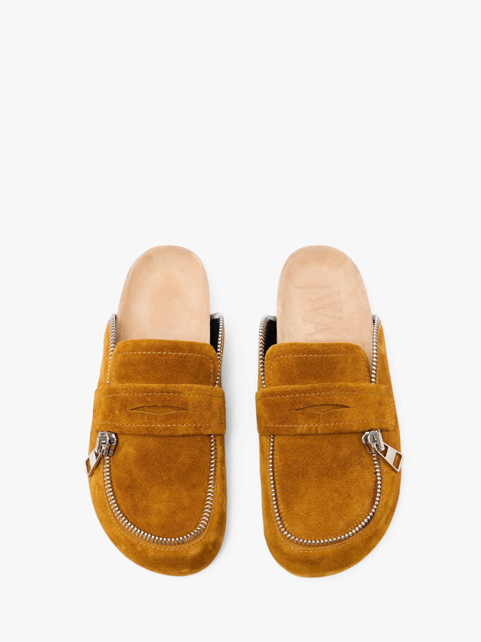 LEATHER BIKER LOAFER MULES