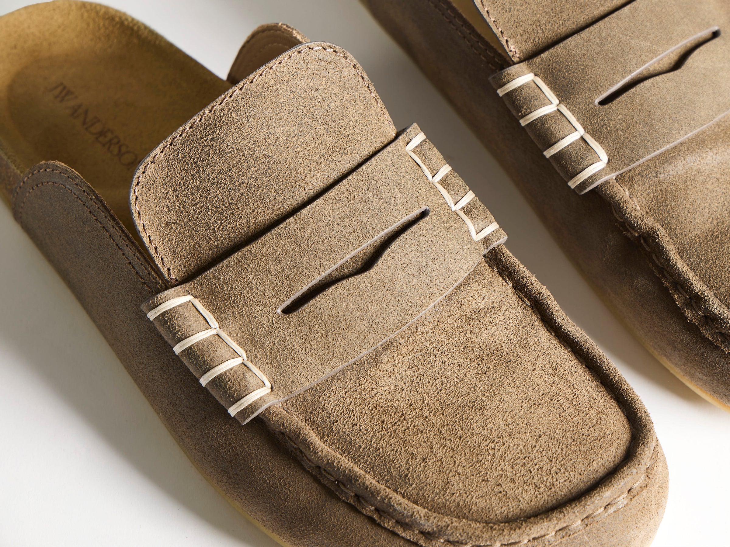 WOMENS STITCH LOAFER IN DARK TAUPE