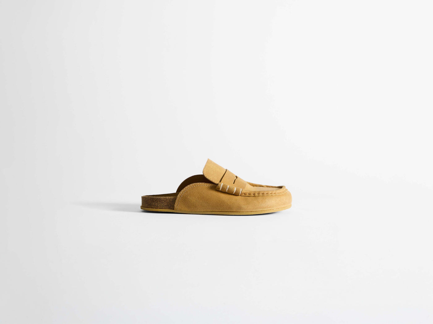 MENS STITCH LOAFER IN MUSTARD