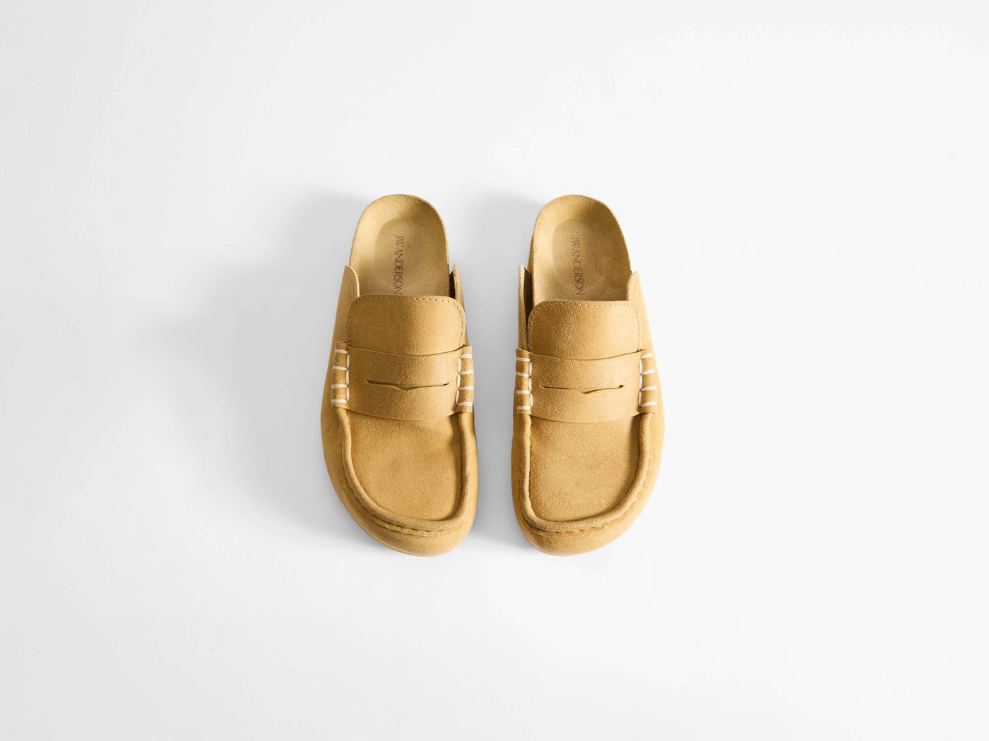 stitch loafer m mustard Product Top Down 1