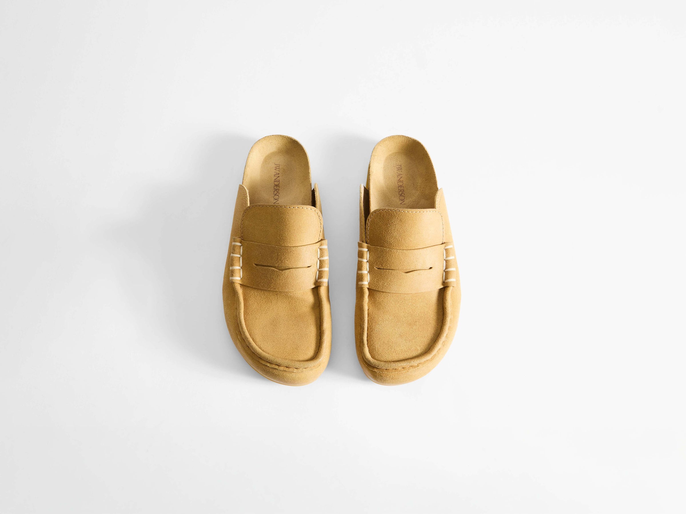 stitch loafer m mustard Product Top Down 1
