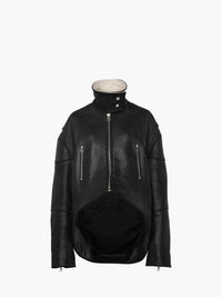 CL_CURVED HEM HIGH NECK JACKET - BLACK_LJ0042LT0104