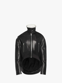 CL_CURVED HEM HIGH NECK JACKET - BLACK_LJ0046LT0117