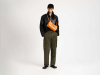 MENS CURVED HEM CROPPED JACKET IN BLACK