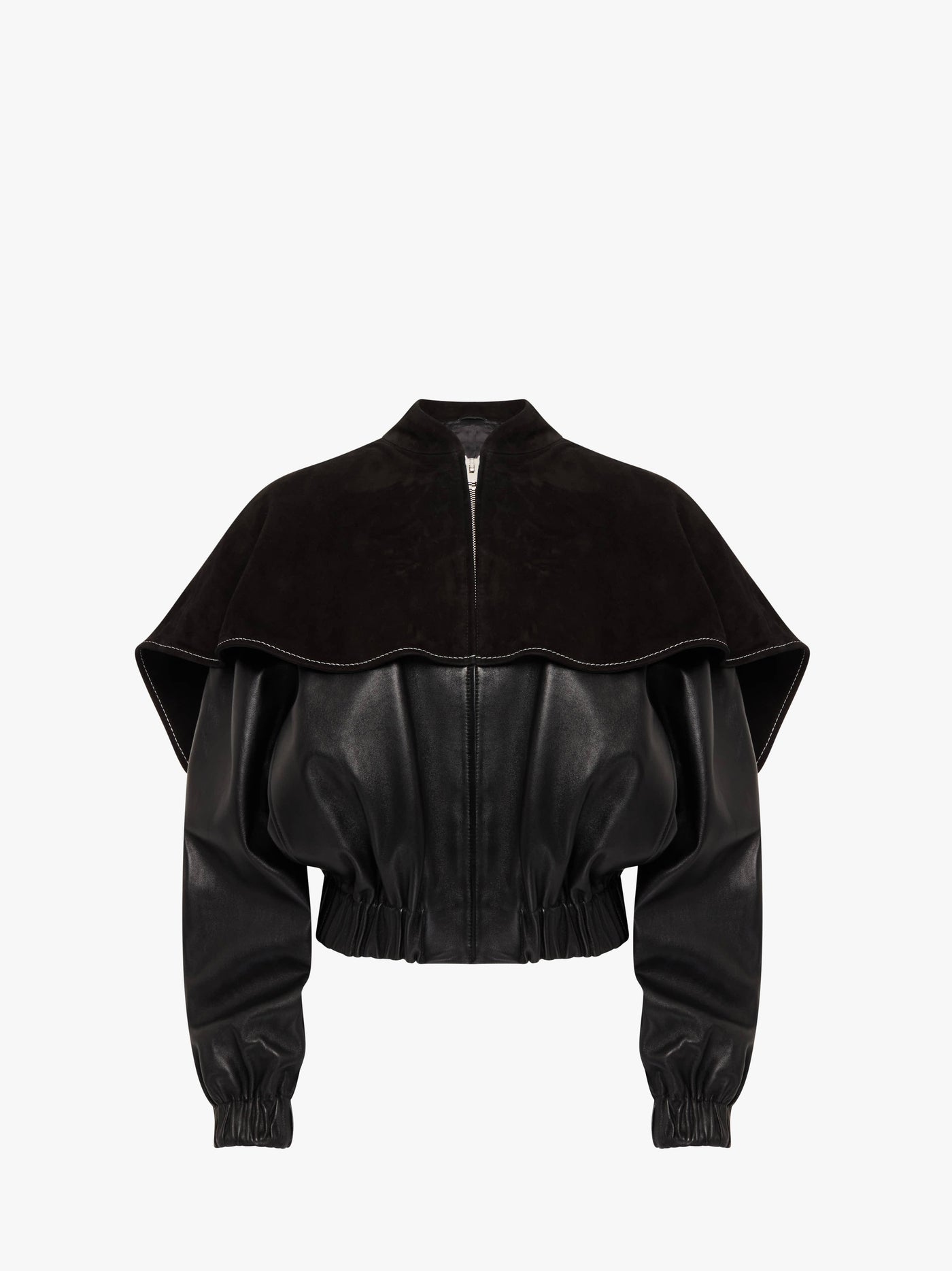 CL_OVERSIZED COLLAR BOMBER JACKET - BLACK_LJ0057LT0122