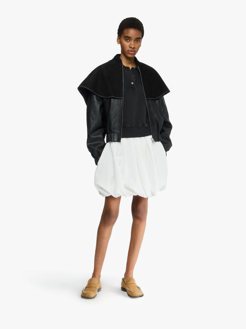 OVERSIZED COLLAR BOMBER JACKET