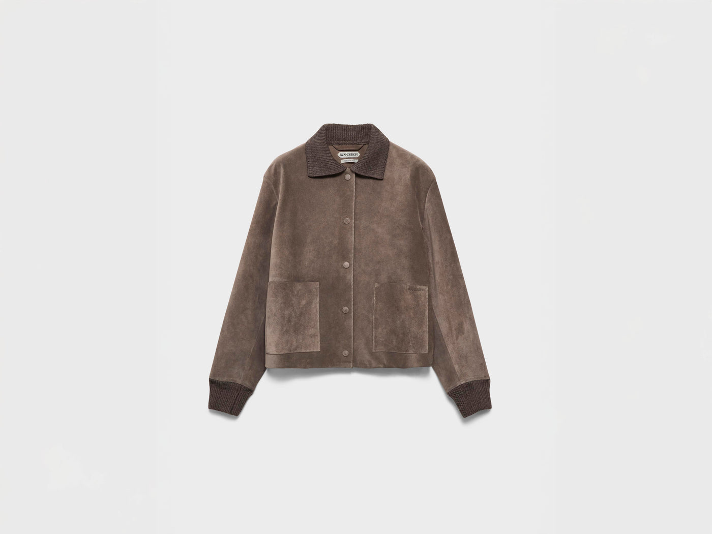 WOMENS SUEDE JACKET IN MOUSE GREY