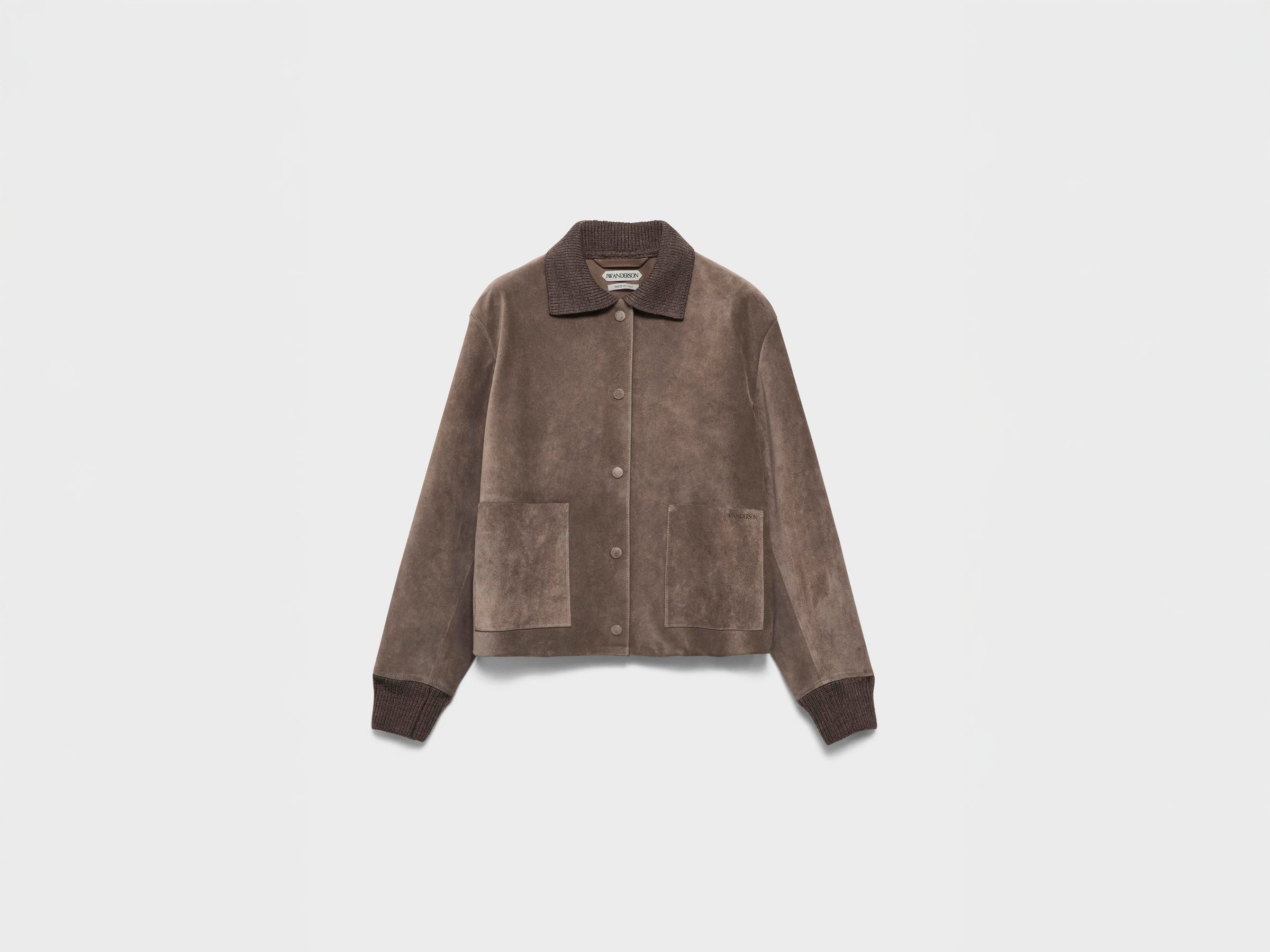 MENS SUEDE JACKET IN MOUSE GREY