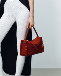 LOAFER BAG IN RUST SUEDE