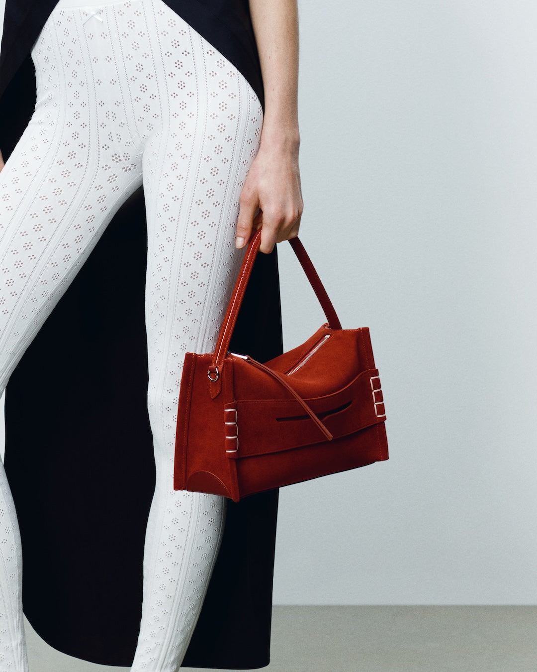LOAFER BAG IN RUST SUEDE
