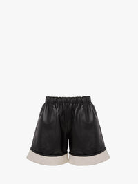 CL_CONTRAST HEM SHORTS - BLACK_LR0011LT0101