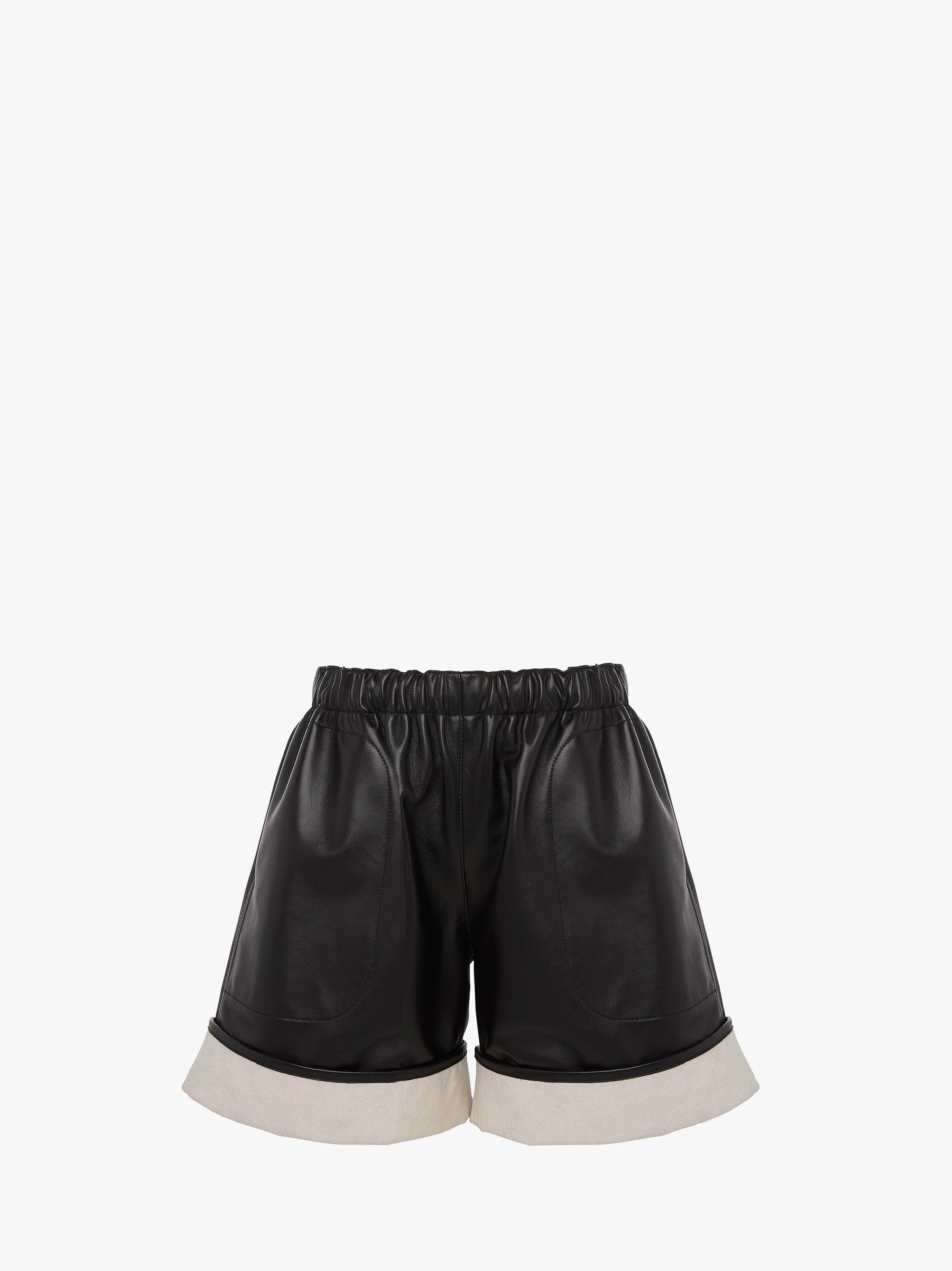 CL_CONTRAST HEM SHORTS - BLACK_LR0011LT0101