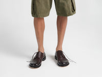 MENS LOAFER DERBY SHOE IN CHOCOLATE BROWN