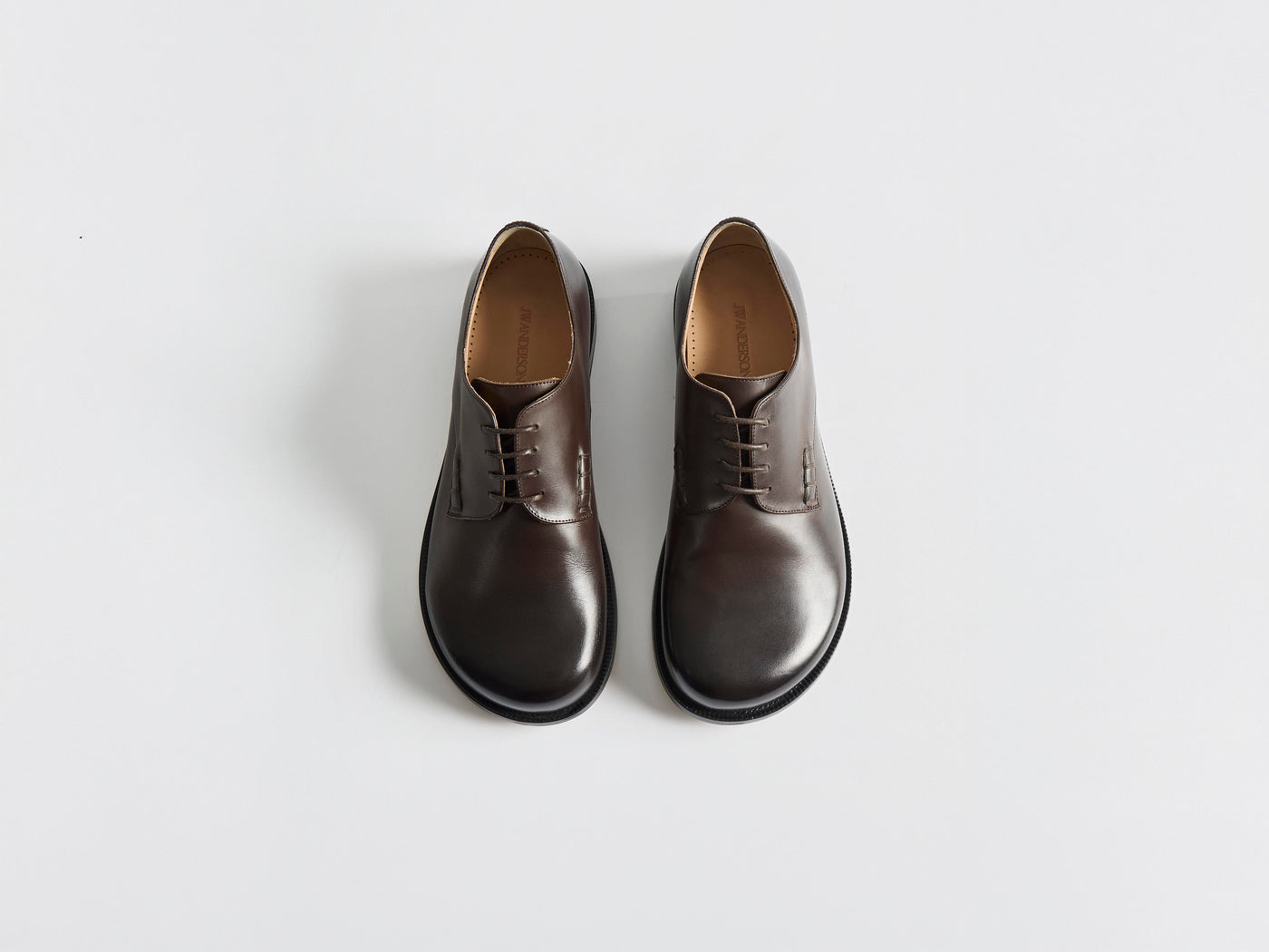 MENS LOAFER DERBY SHOE IN CHOCOLATE BROWN