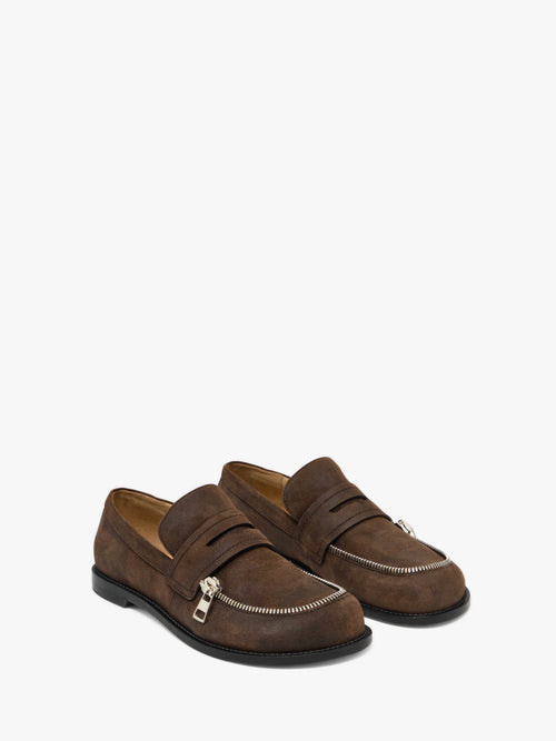 SUEDE BIKER MOCCASIN