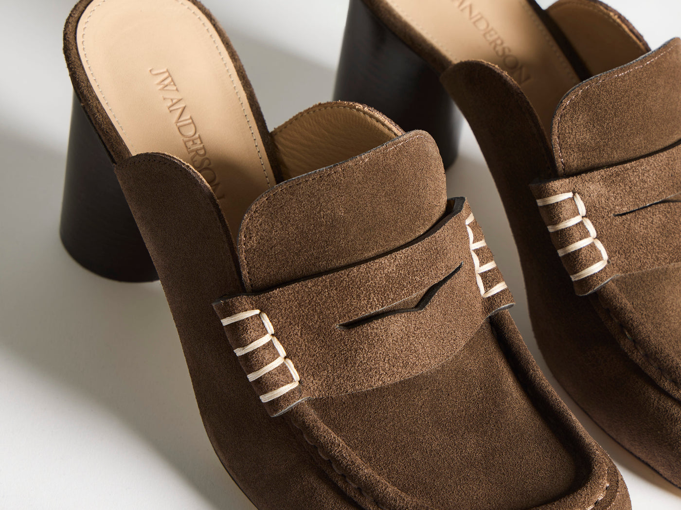 WOMENS LOAFER MULE SANDAL IN BROWN