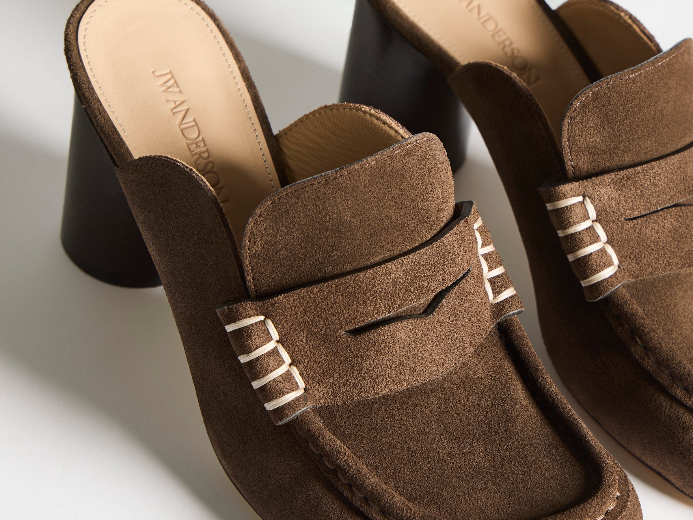 WOMENS LOAFER MULE SANDAL IN BROWN