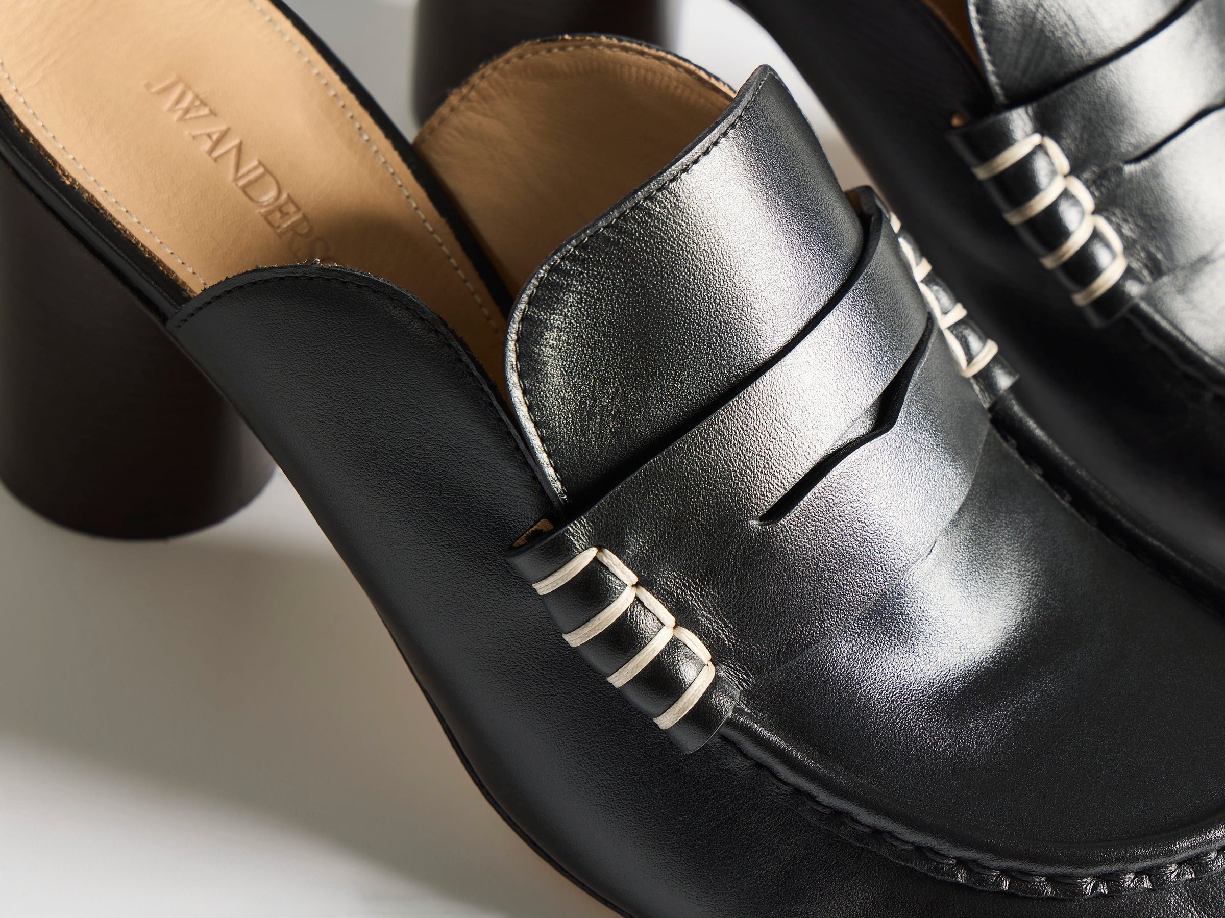 WOMENS LOAFER MULE SANDAL IN BLACK