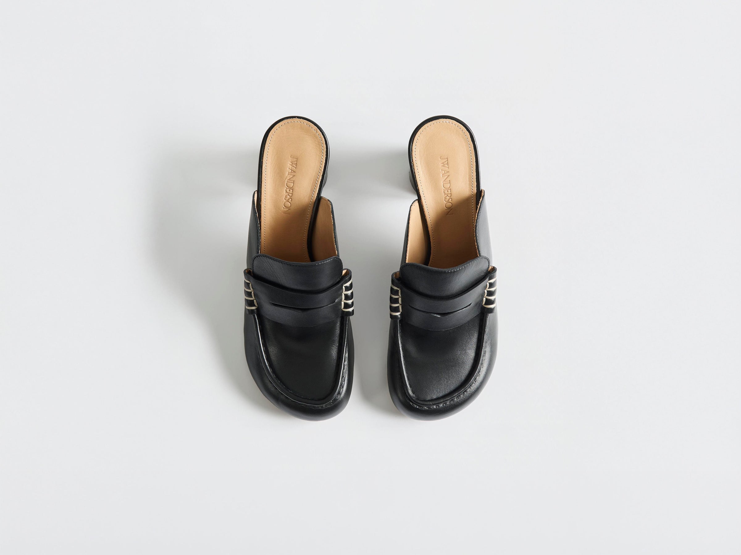 WOMENS LOAFER MULE SANDAL IN BLACK