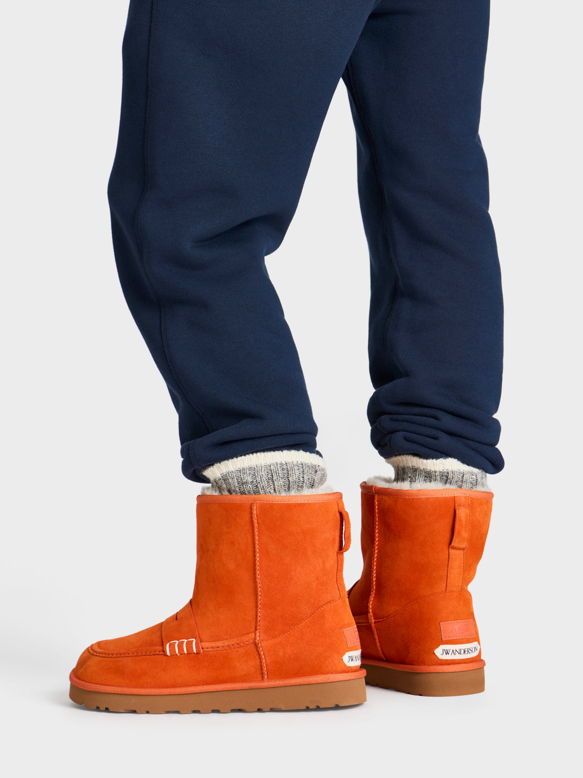 JW Anderson x UGG Loafer Boot In Tangerine