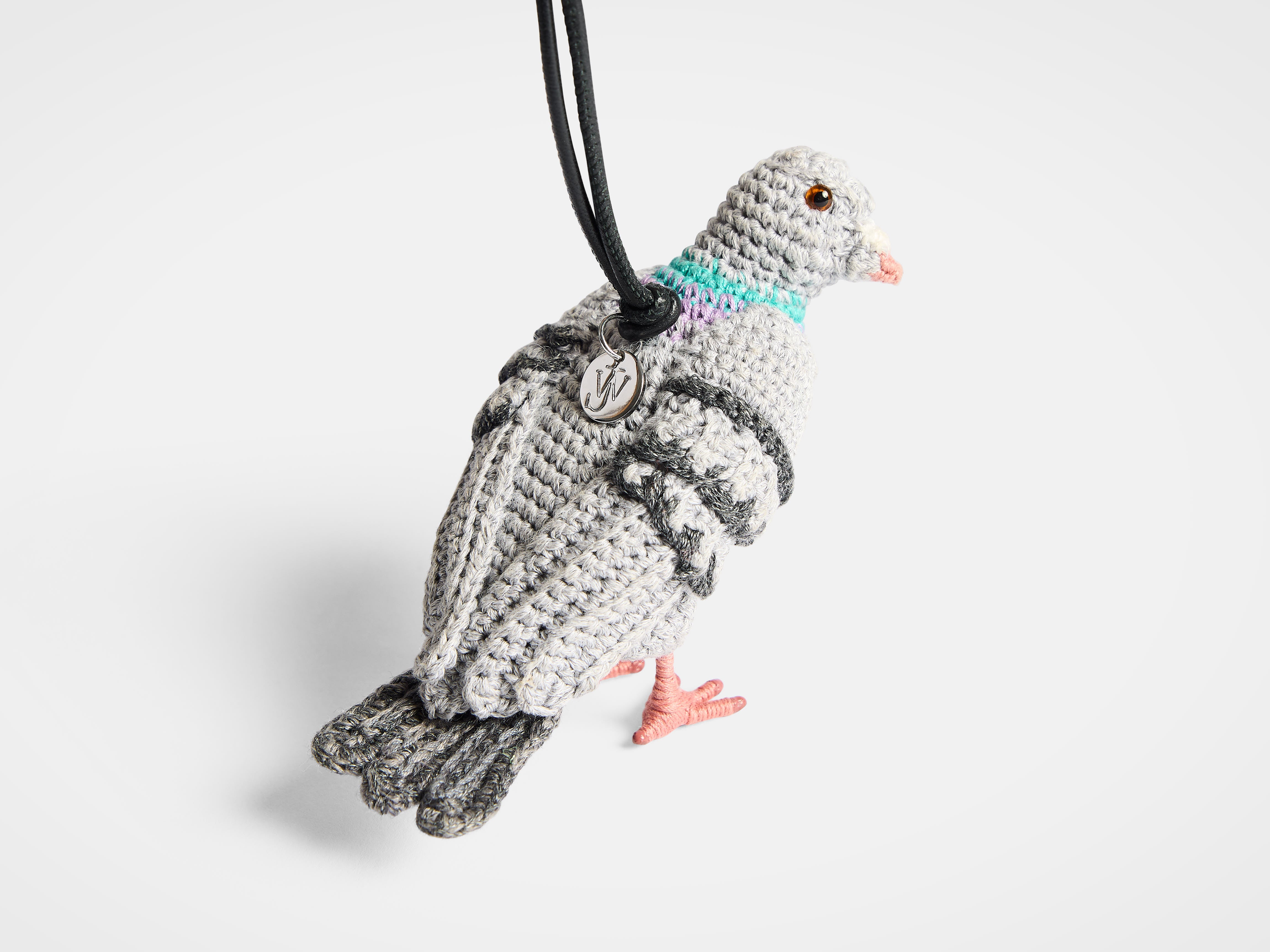 HAND-CROCHETED PIGEON CHARM in GREY AC0419FA0496929O/S | JW