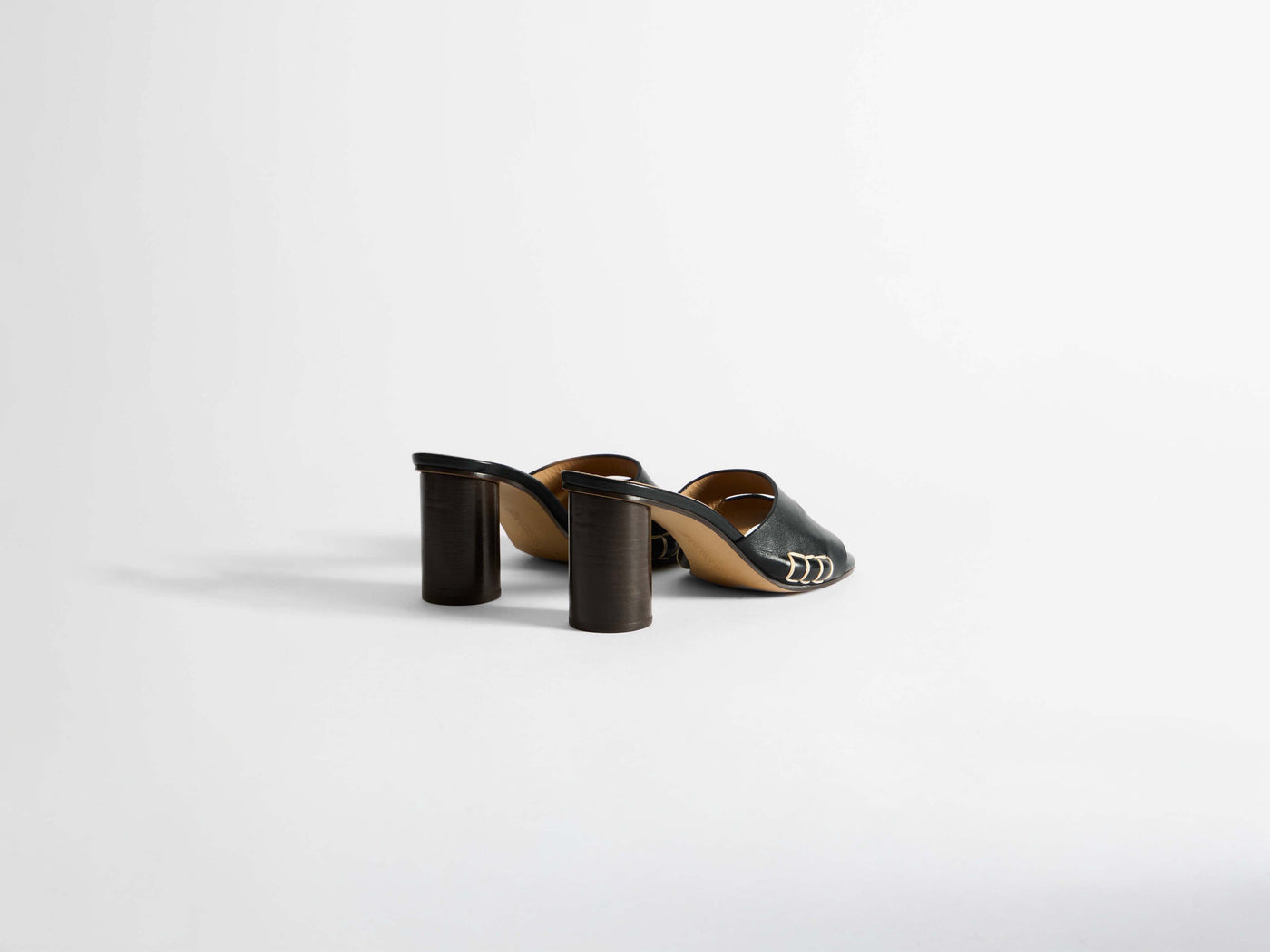 loafer pump sandal black Product Angle 3