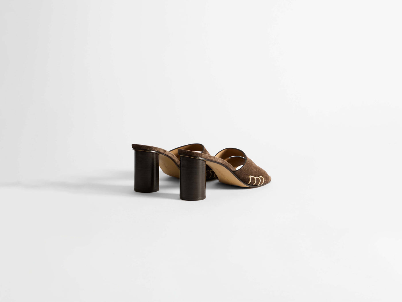 loafer pump sandal chocolate brown Product Angle 3