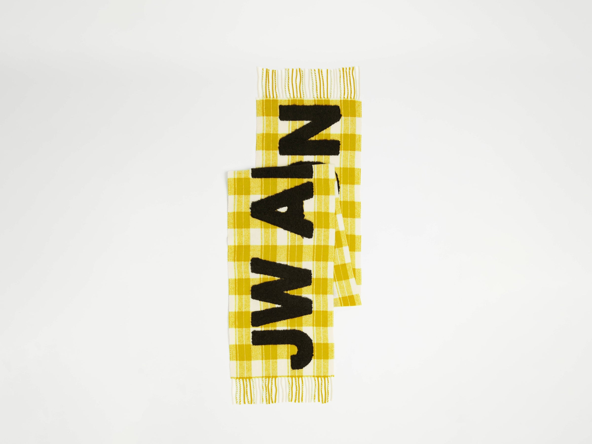 logo scarf yellow Product Front 3