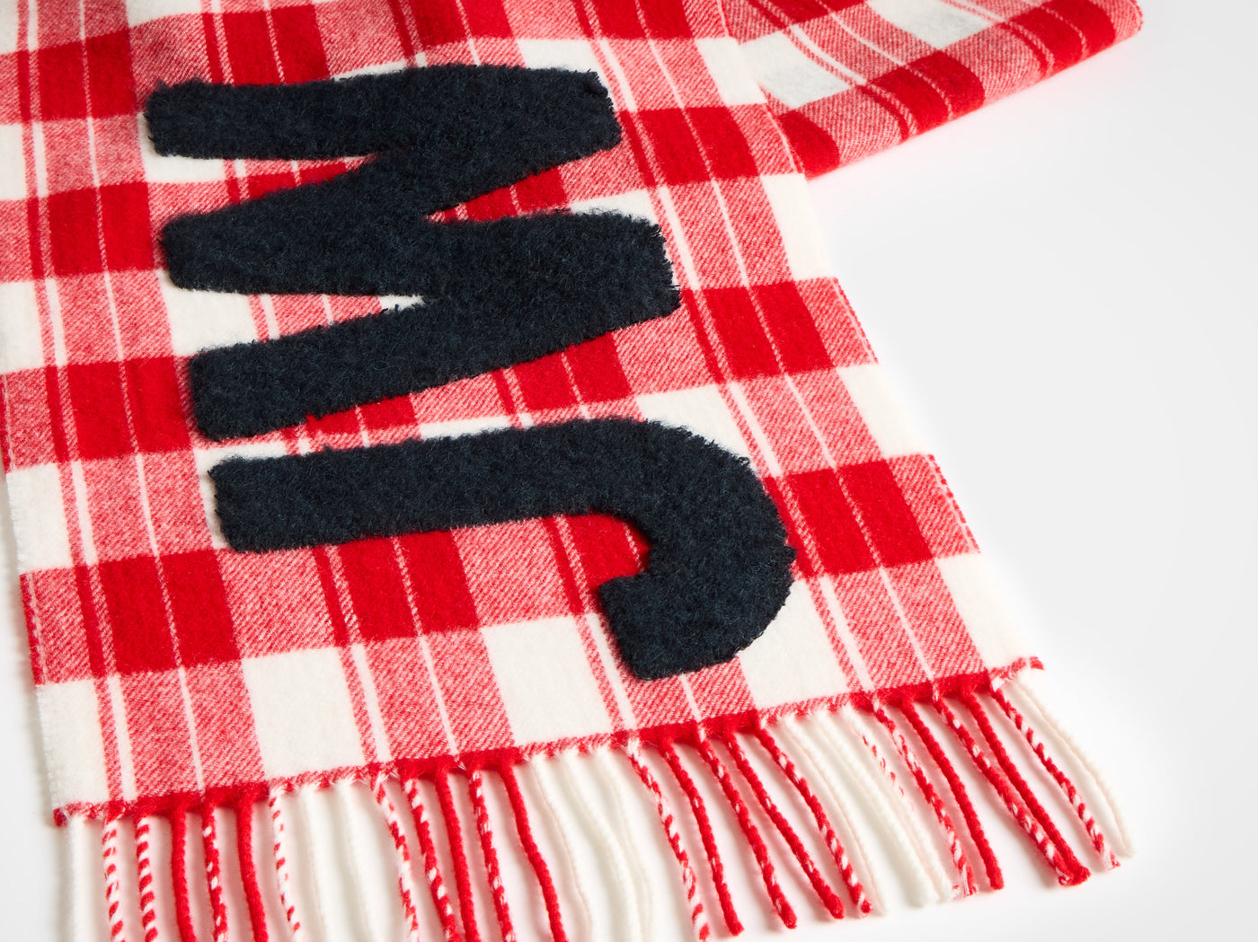 logo scarf red white Product Front 8