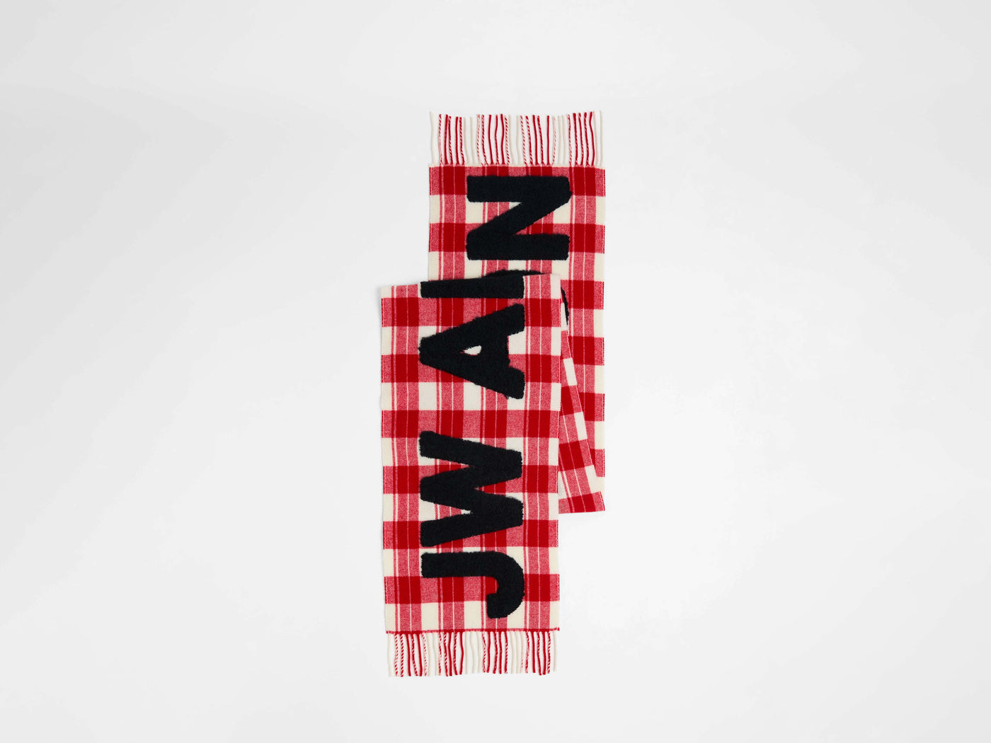 logo scarf red white Product Front 5