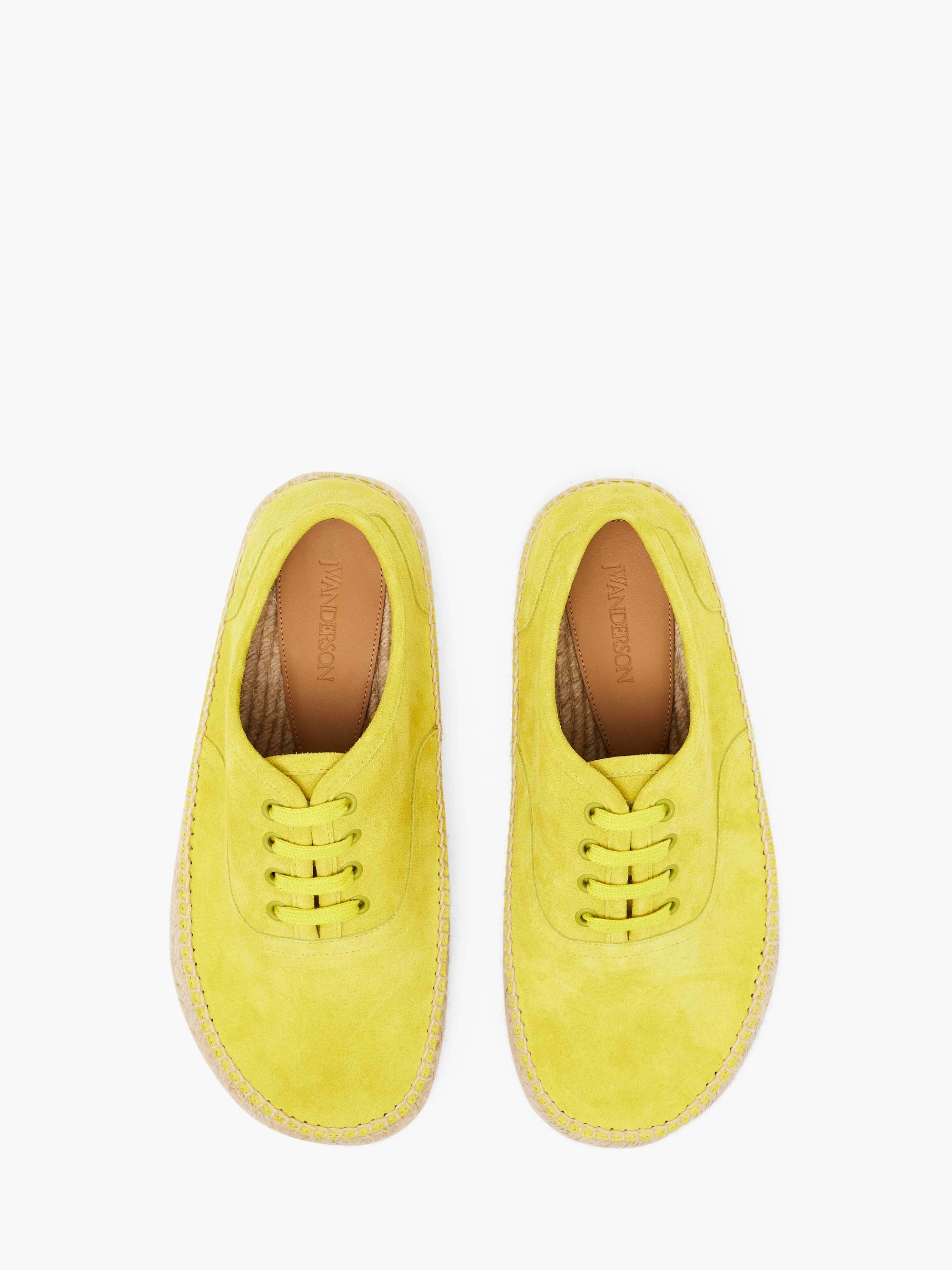 SUEDE LACE-FRONT PLATFORM ESPADRILLE