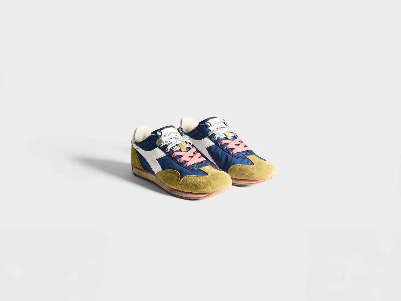 WOMENS JW ANDERSON X DIADORA EQUIPE TRAINERS IN NAVY-PEONY