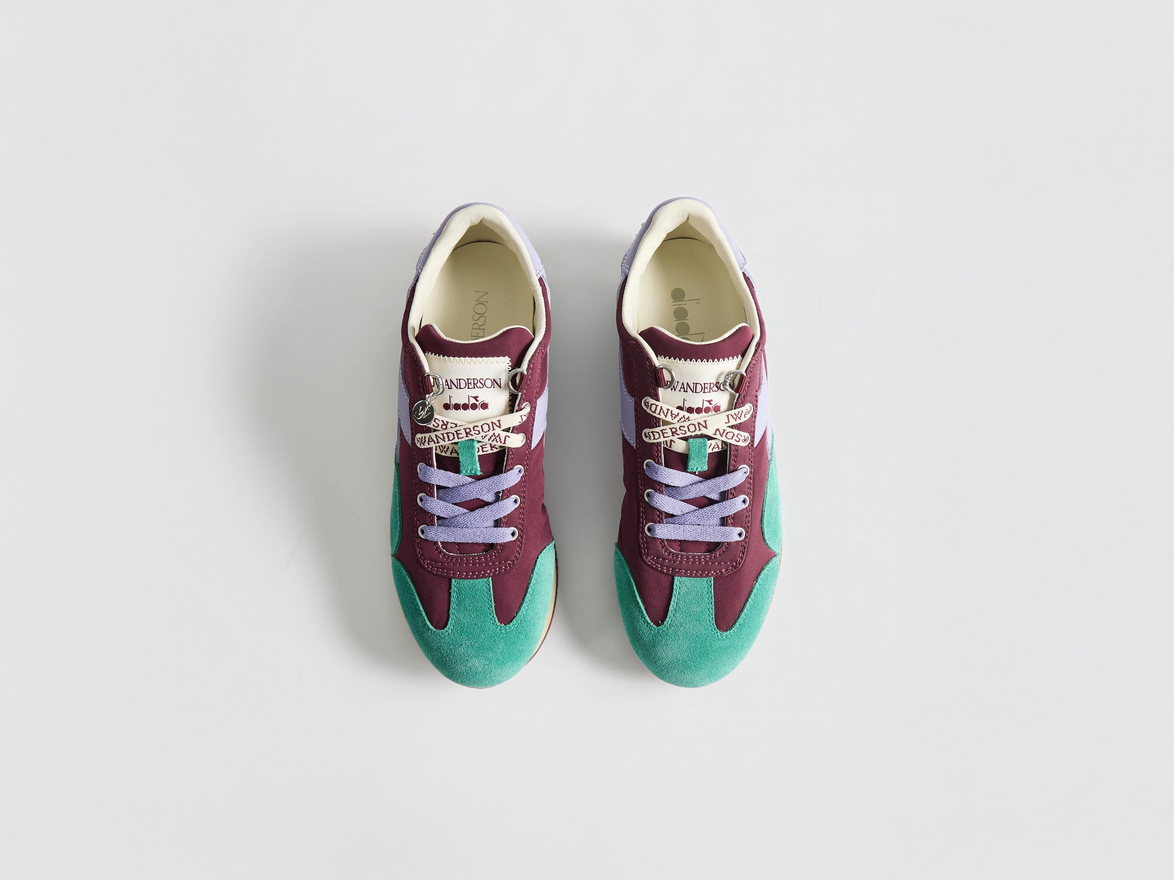 WOMENS JW ANDERSON X DIADORA EQUIPE TRAINERS IN EMPIRE RED