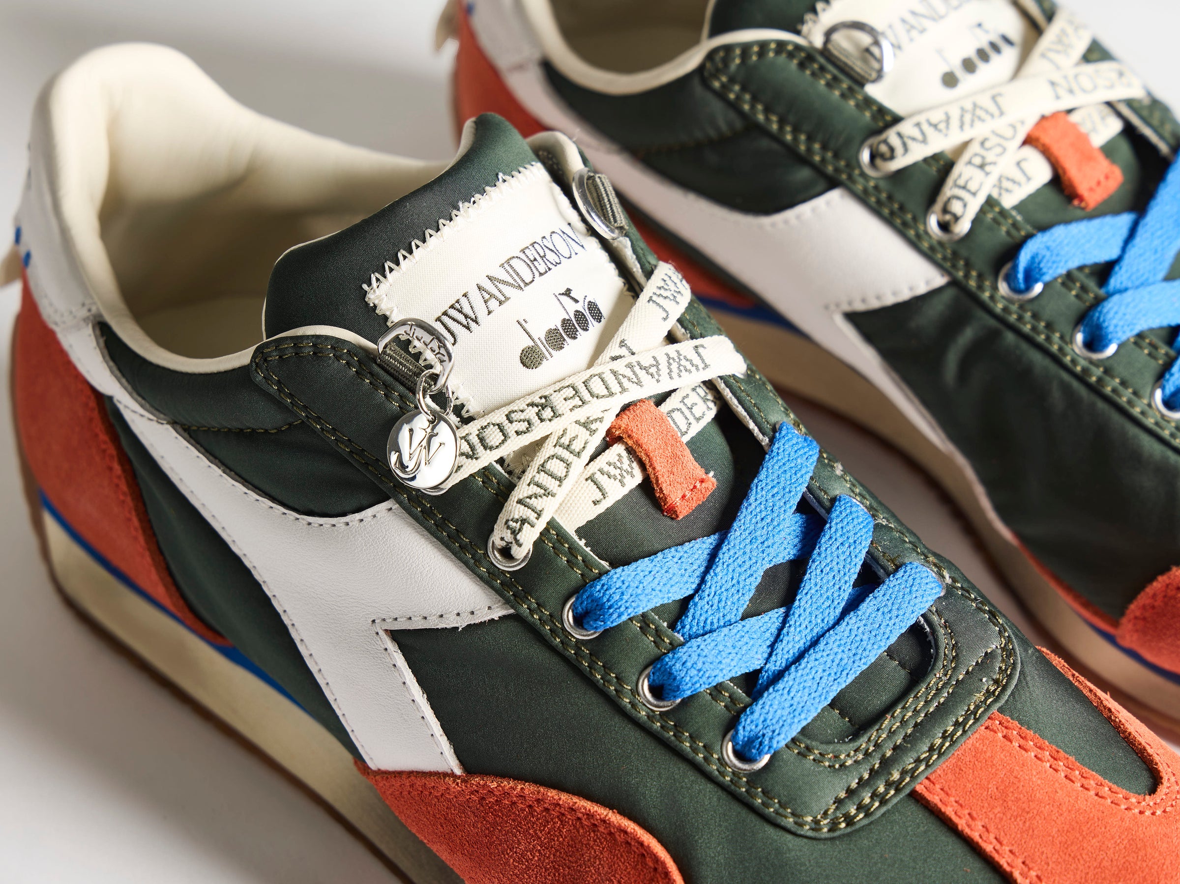 WOMENS JW ANDERSON X DIADORA EQUIPE TRAINERS IN GREEN NIGHT
