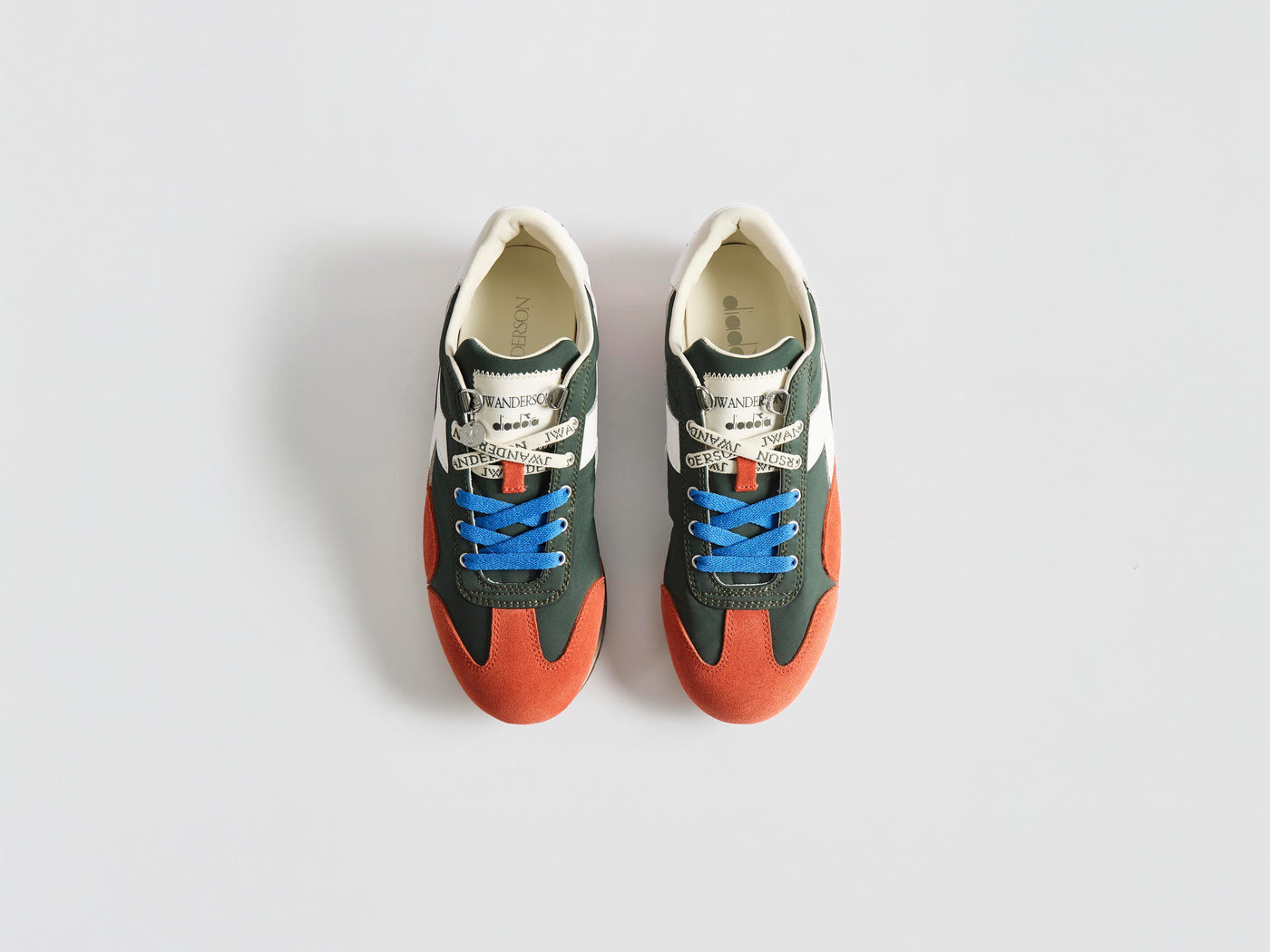 WOMENS JW ANDERSON X DIADORA EQUIPE TRAINERS IN GREEN NIGHT