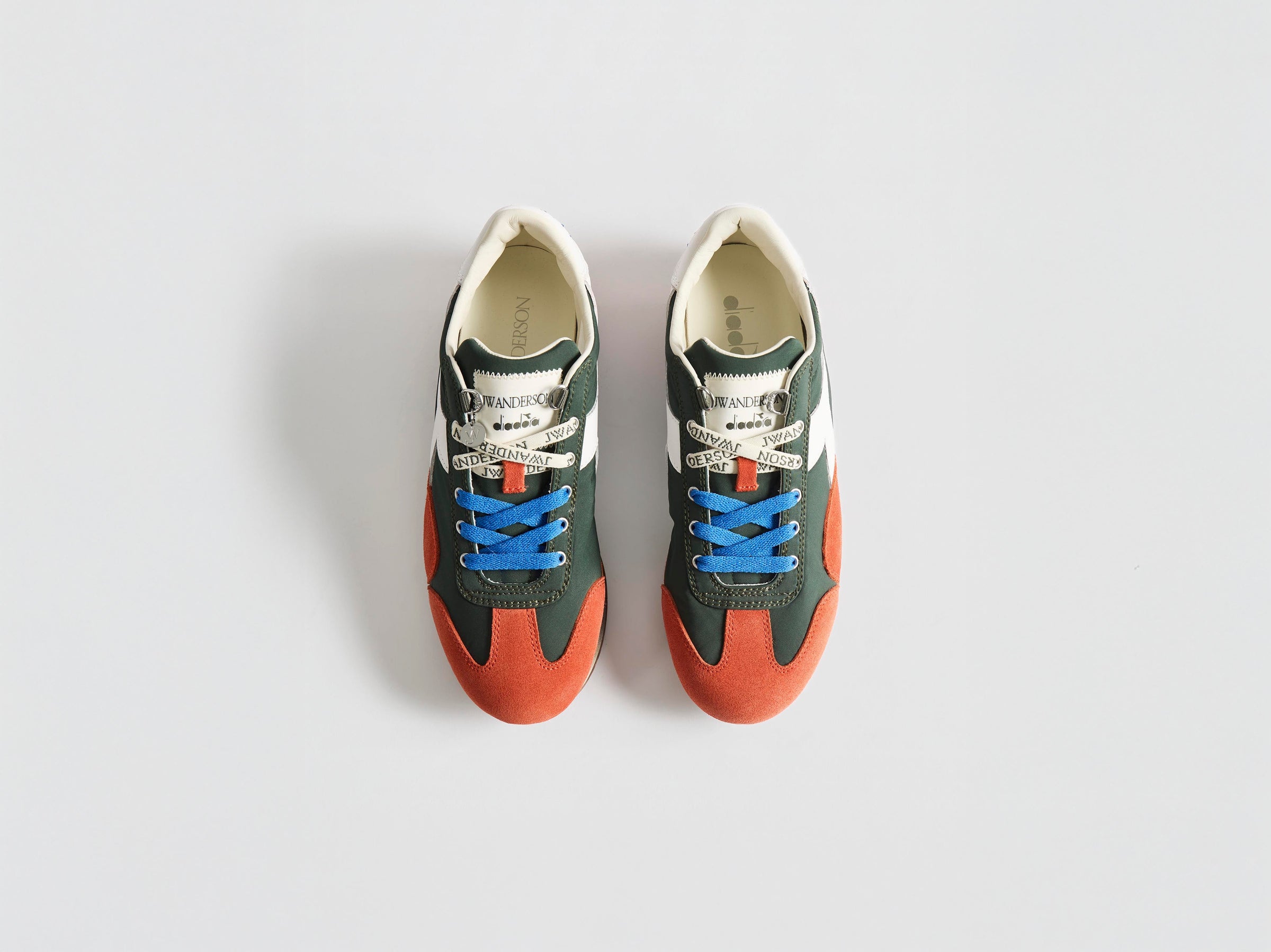 WOMENS JW ANDERSON X DIADORA EQUIPE TRAINERS IN GREEN NIGHT