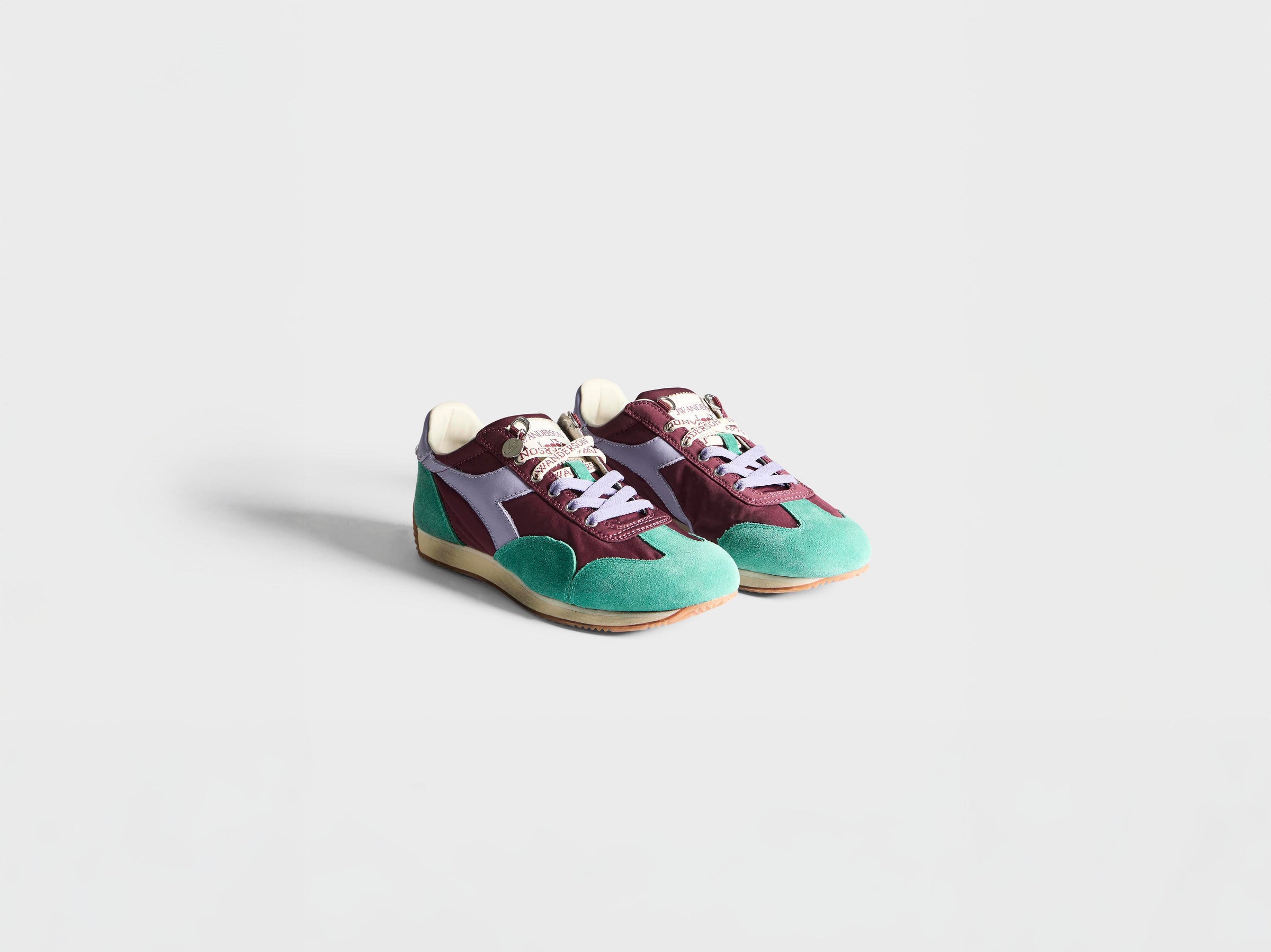 MENS JW ANDERSON X DIADORA EQUIPE TRAINERS IN EMPIRE RED