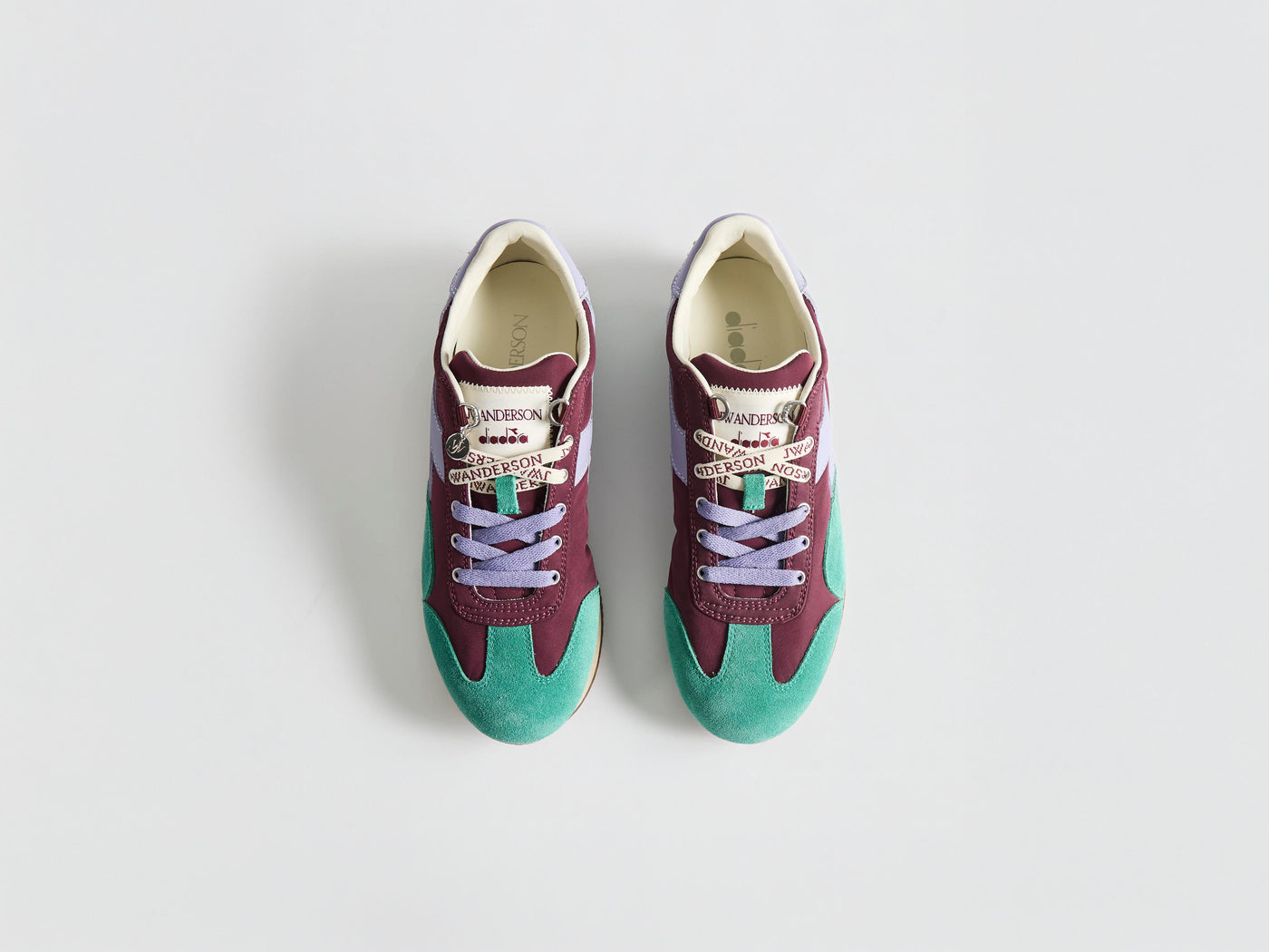 MENS JW ANDERSON X DIADORA EQUIPE TRAINERS IN EMPIRE RED