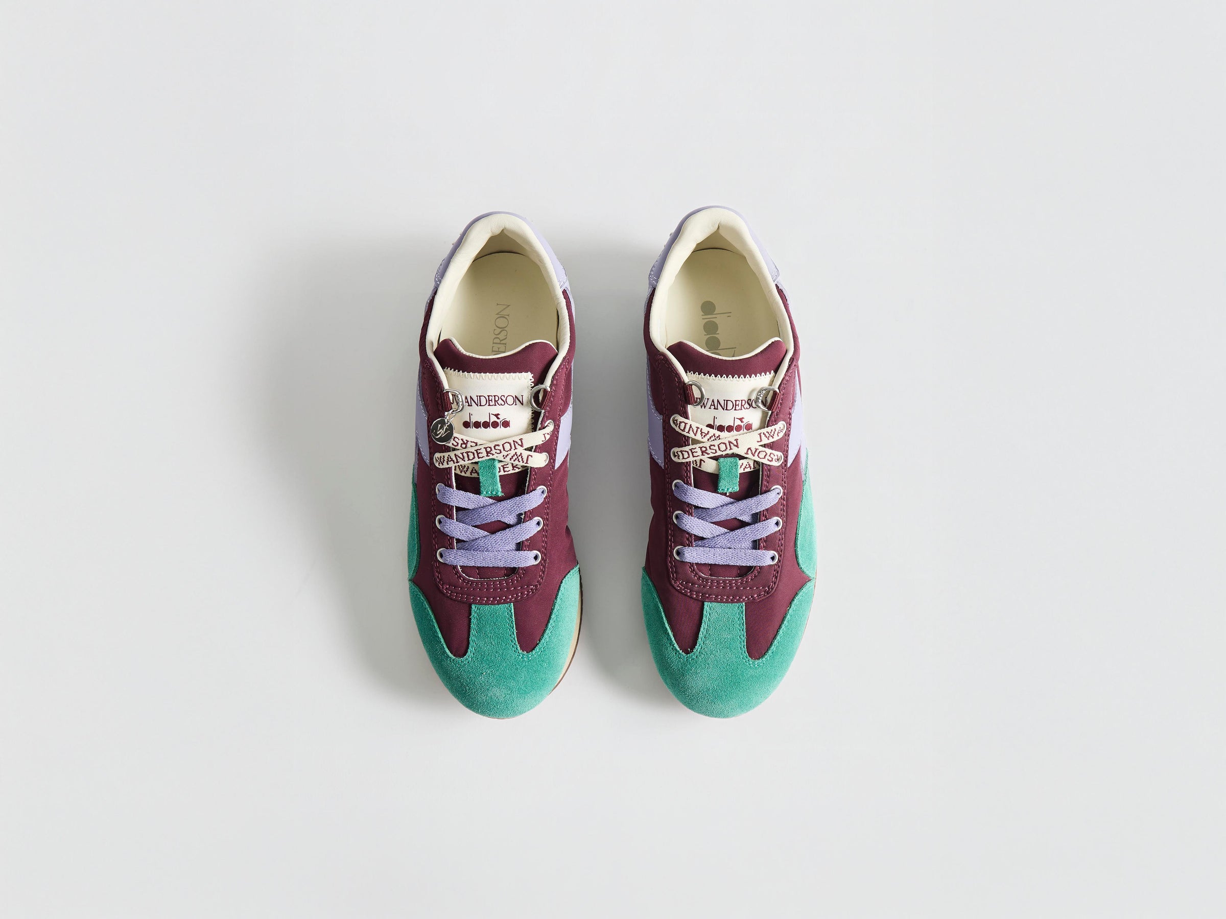 MENS JW ANDERSON X DIADORA EQUIPE TRAINERS IN EMPIRE RED