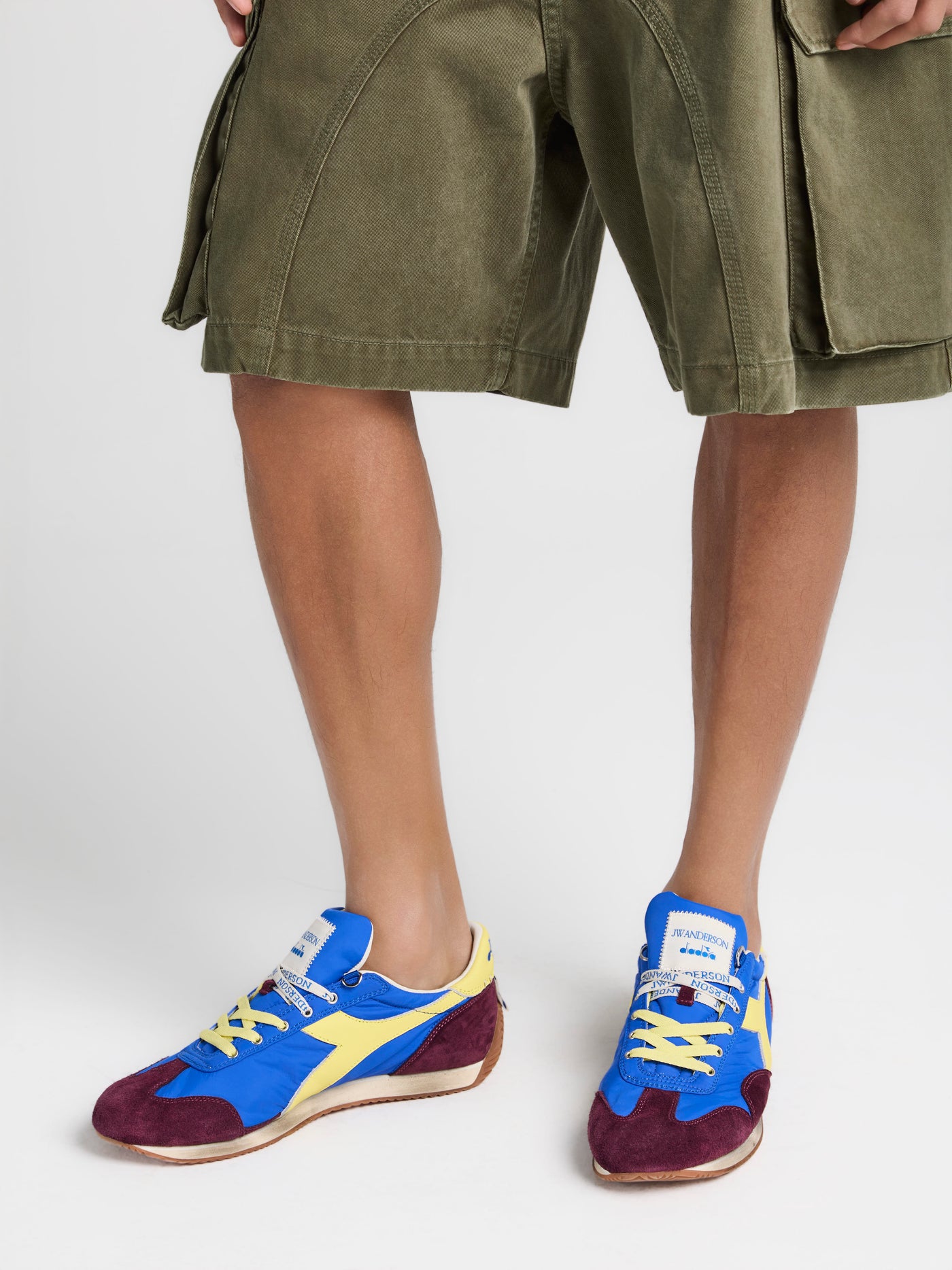 MENS JW ANDERSON X DIADORA EQUIPE TRAINERS IN PRINCESS BLUE