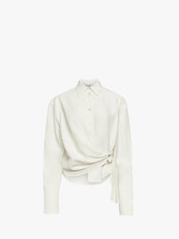 CL_DRAPED TWISTED SHIRT - OFF WHITE_SH0346PG1690