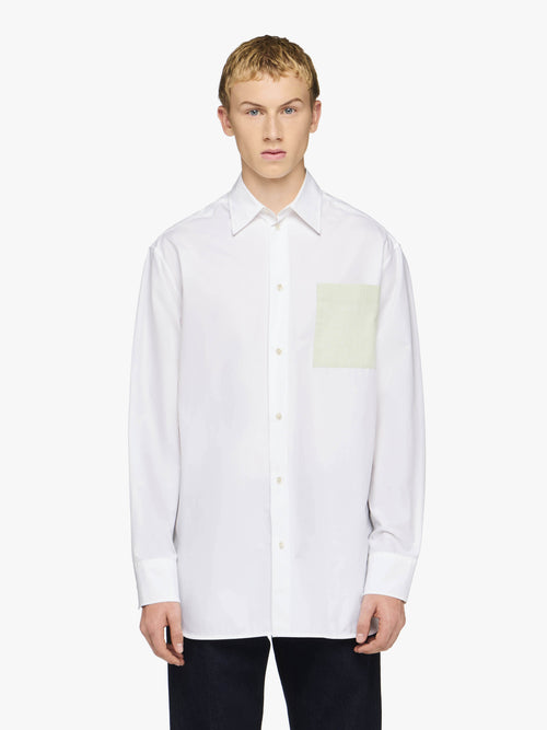 CONTRAST PATCH POCKET SHIRT